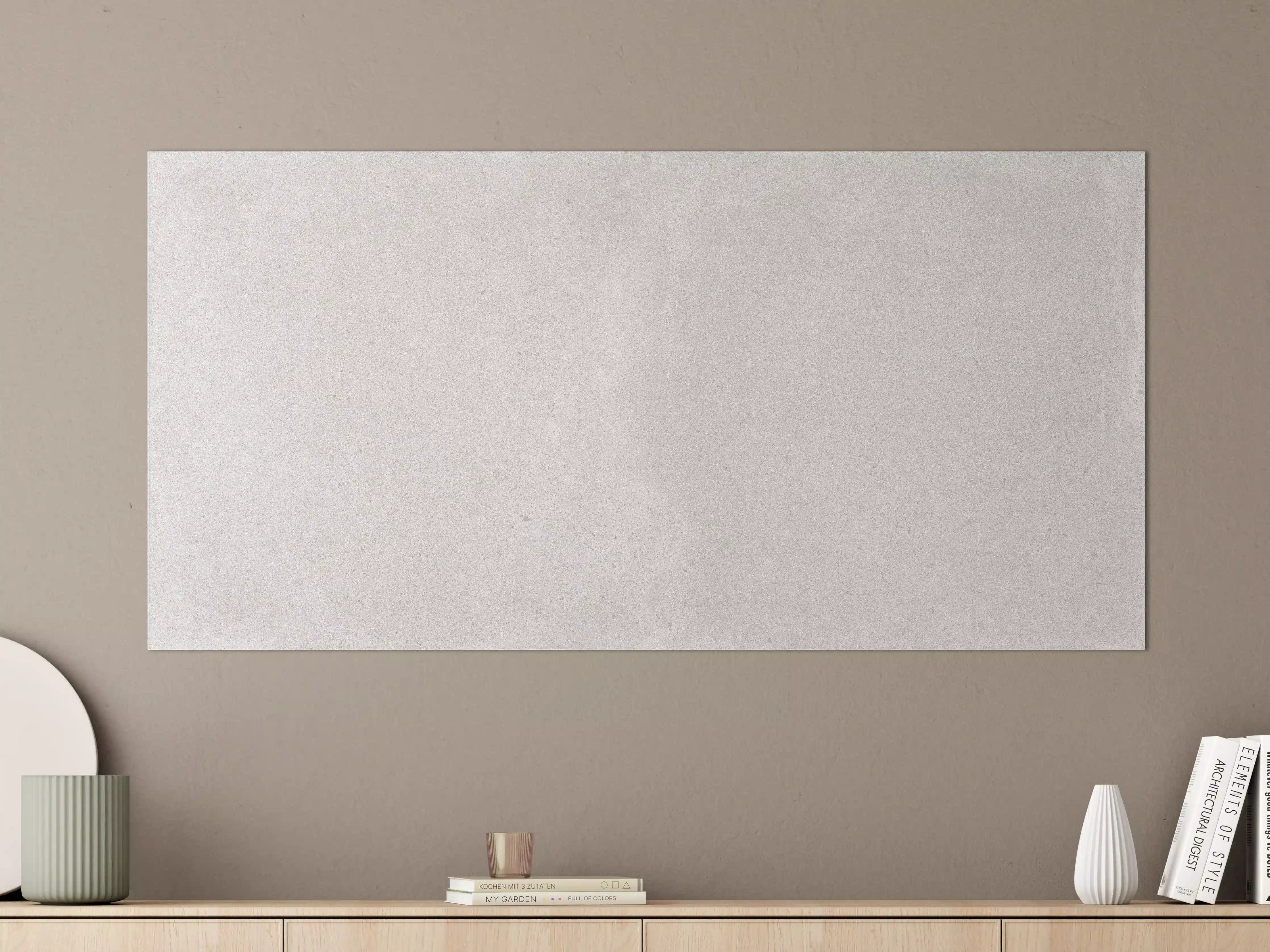 Große Wandbilder - Hellgraues Mamor Design