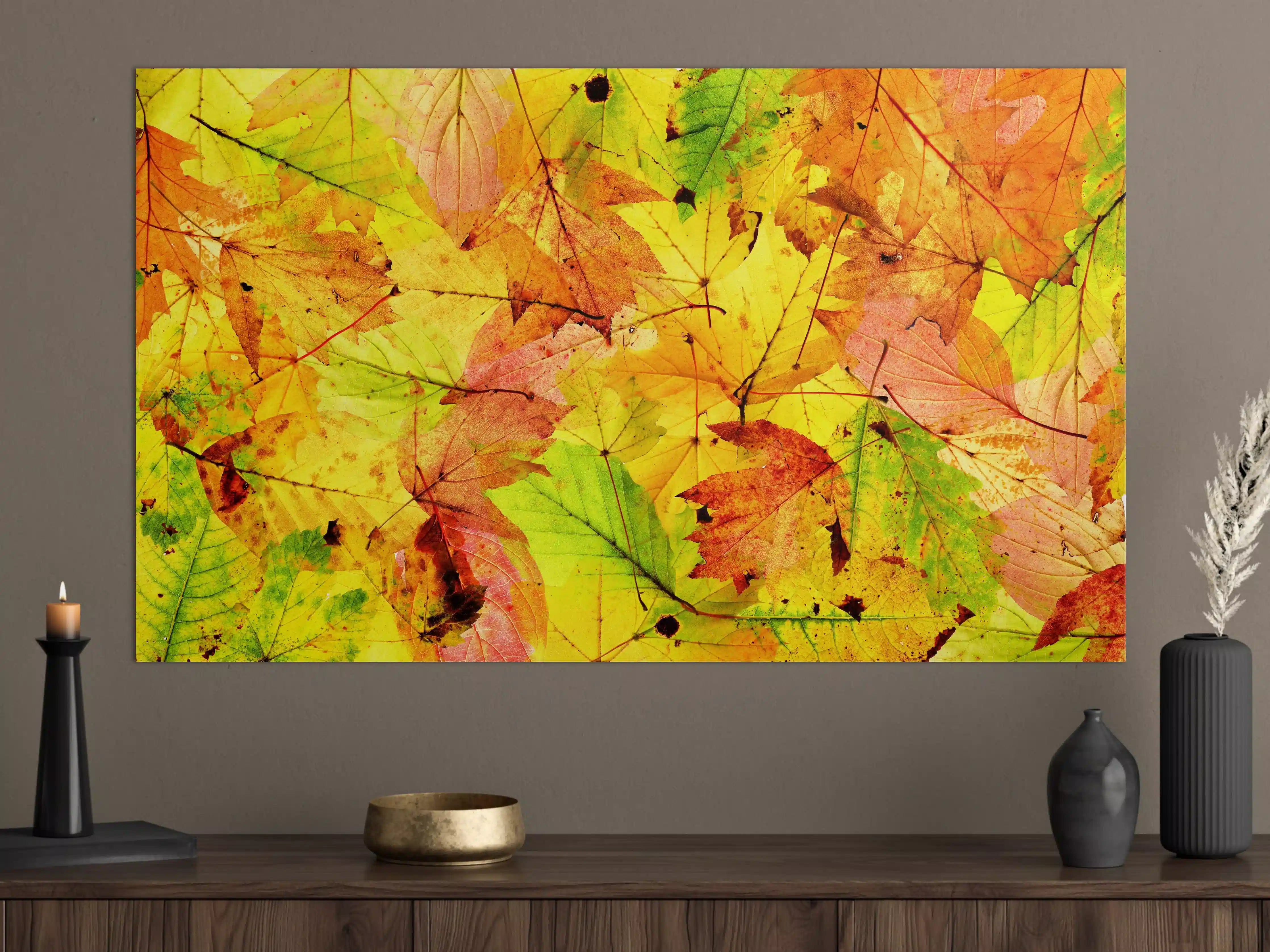 Große Wandbilder - Herbstblätter Hintergrund