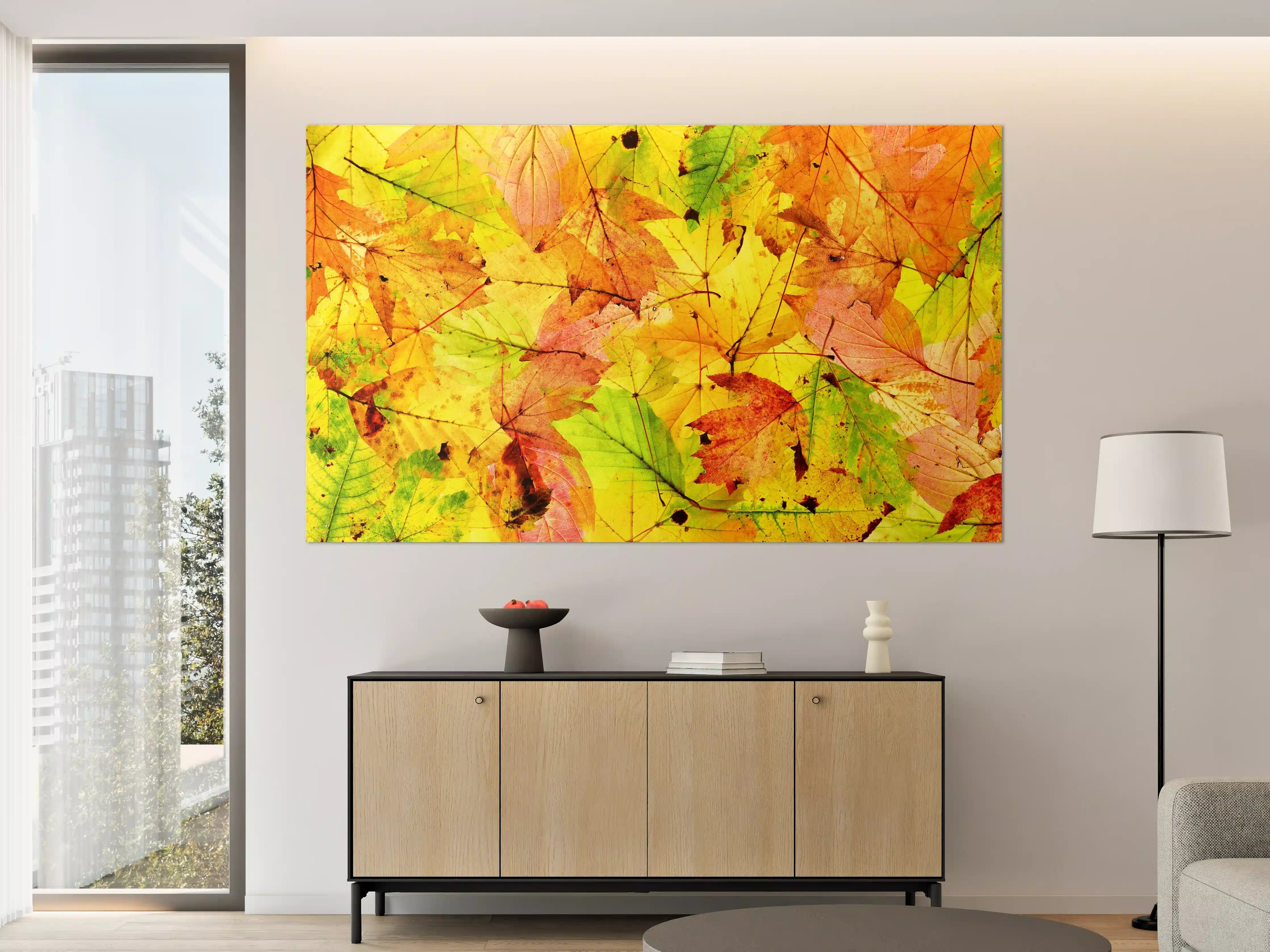 Große Wandbilder - Herbstblätter Hintergrund