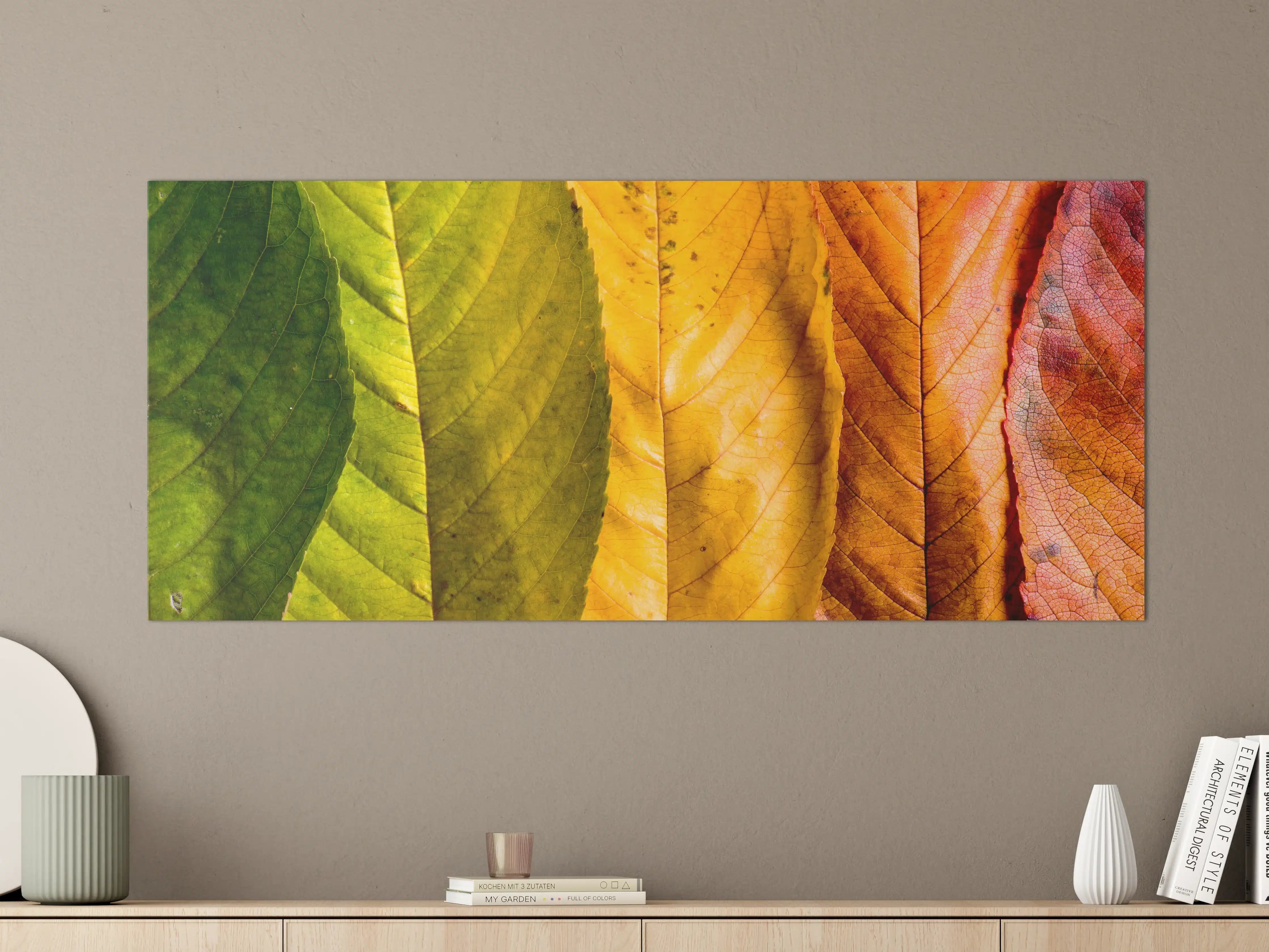 Große Wandbilder - Herbstlaub Komposition