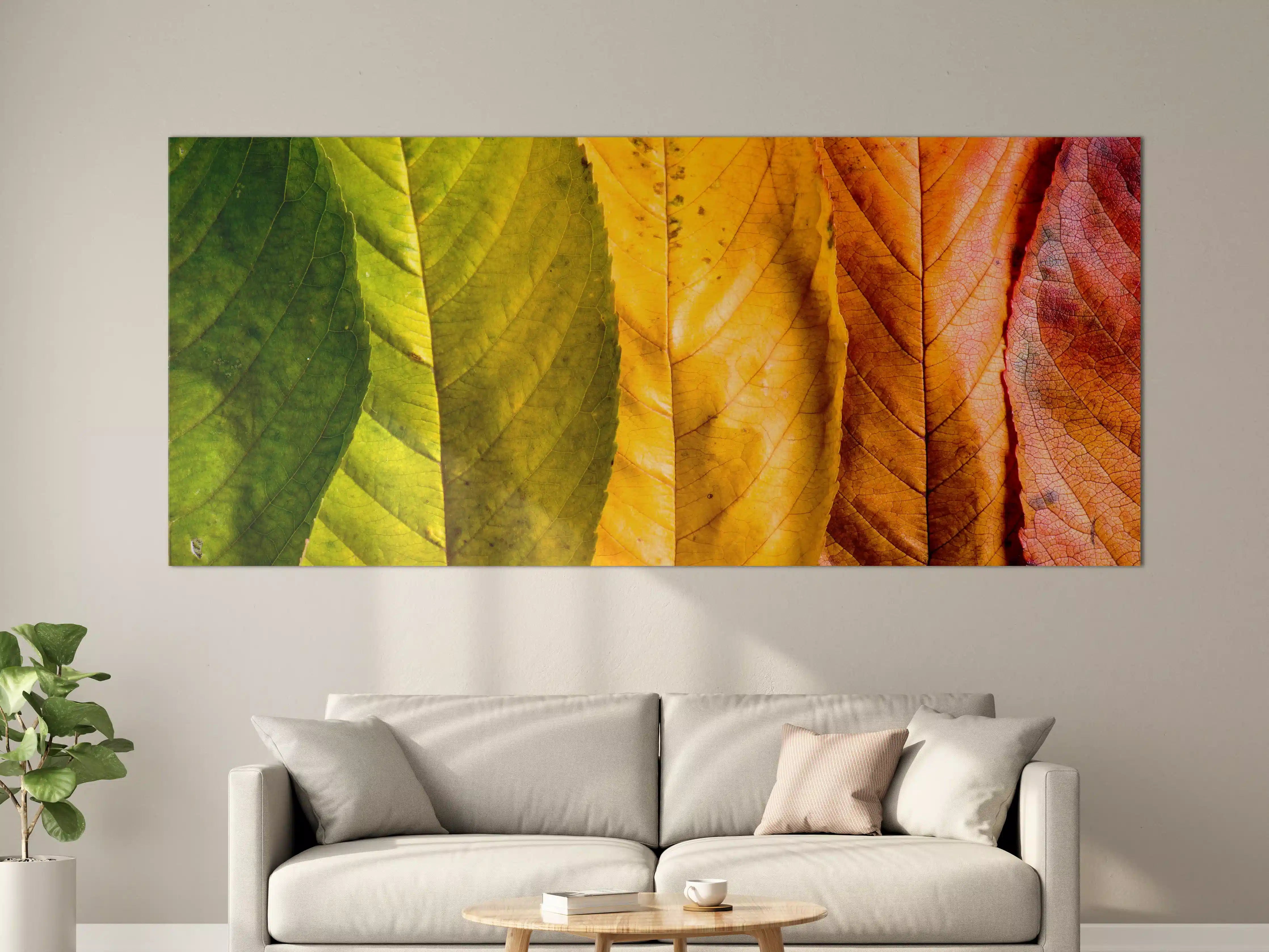 Große Wandbilder - Herbstlaub Komposition