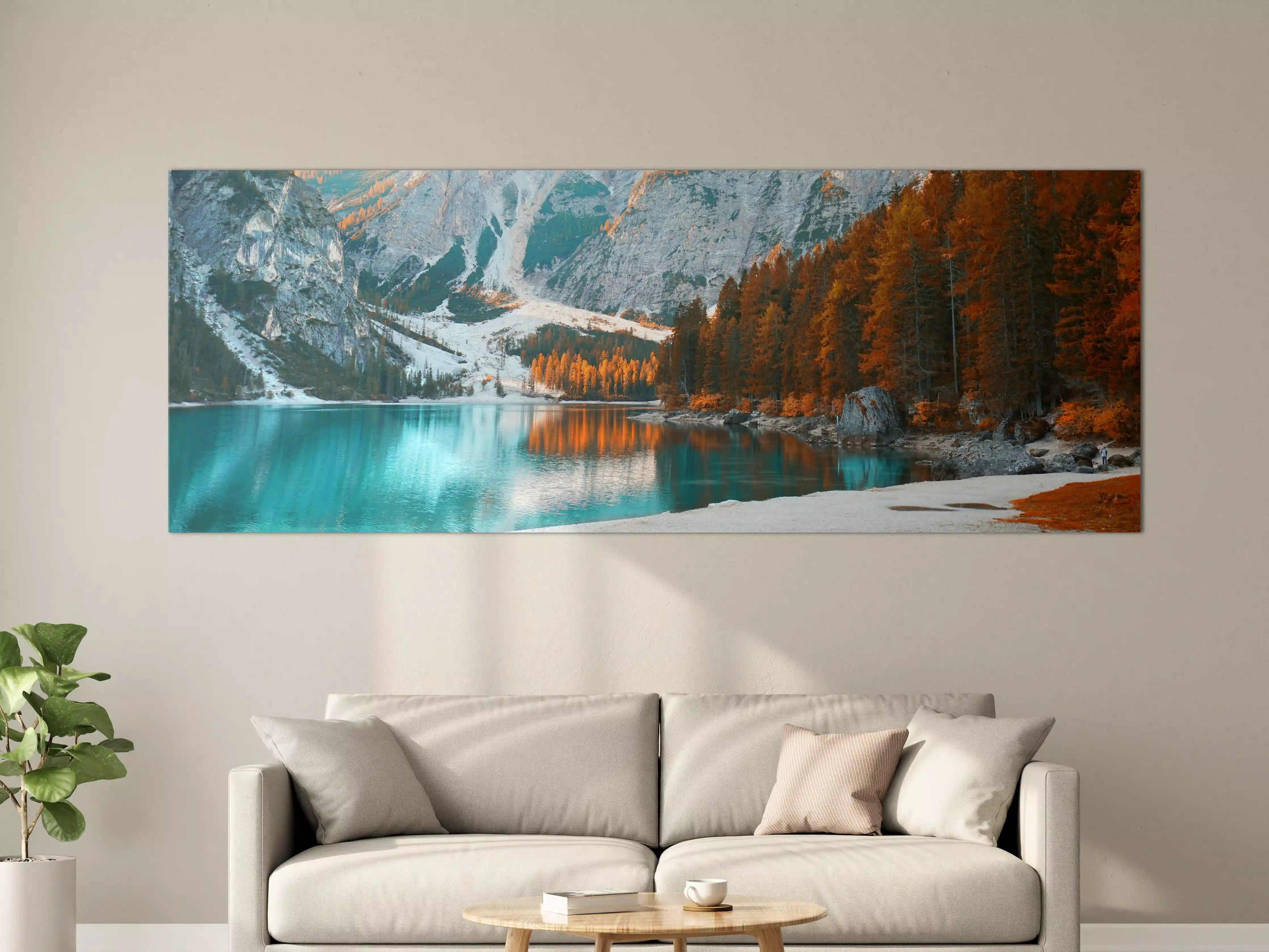 Große Wandbilder - Herbstliche Bergsee-Landschaft