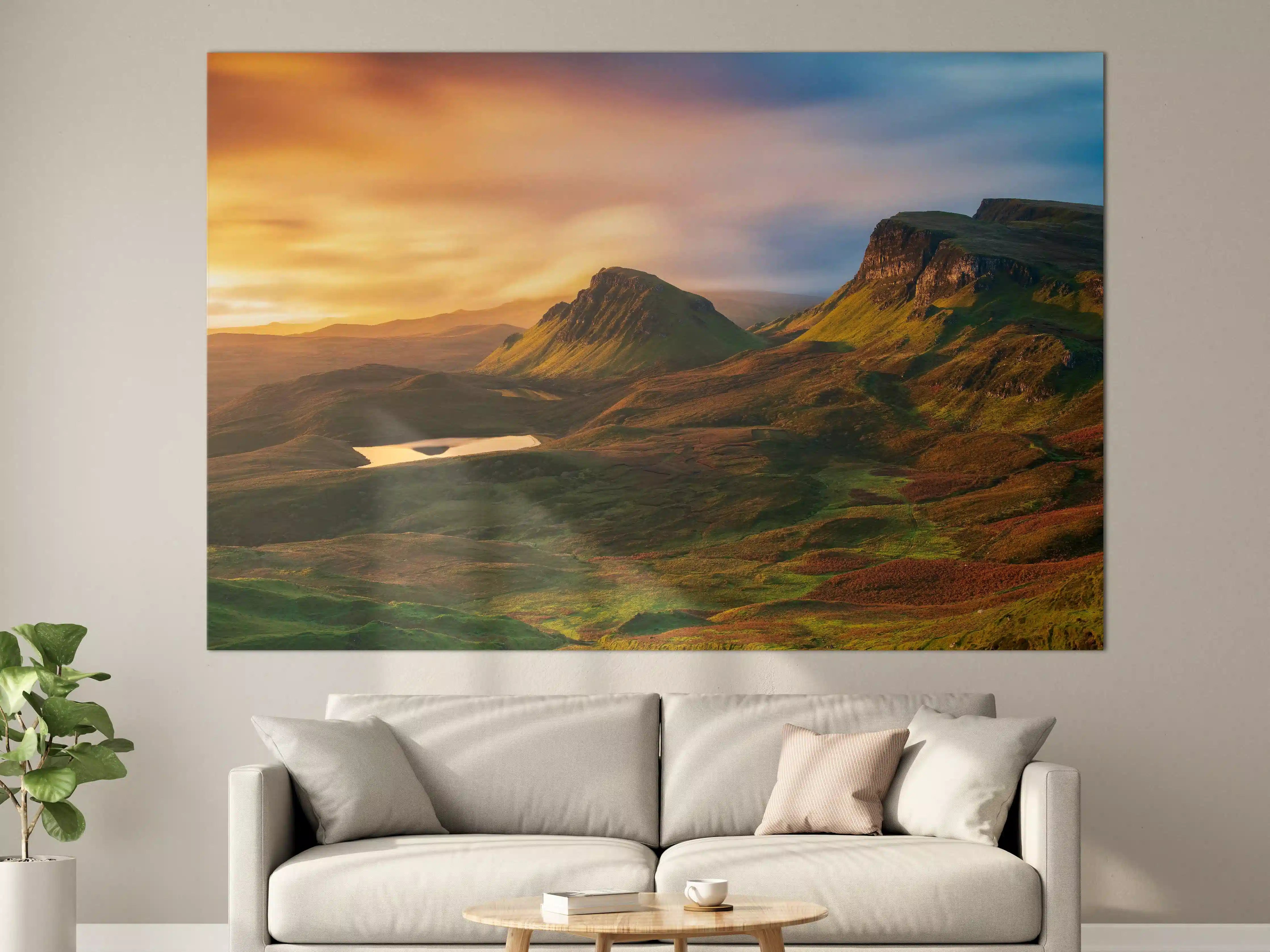 Große Wandbilder - Herbstliche Highland-Landschaft