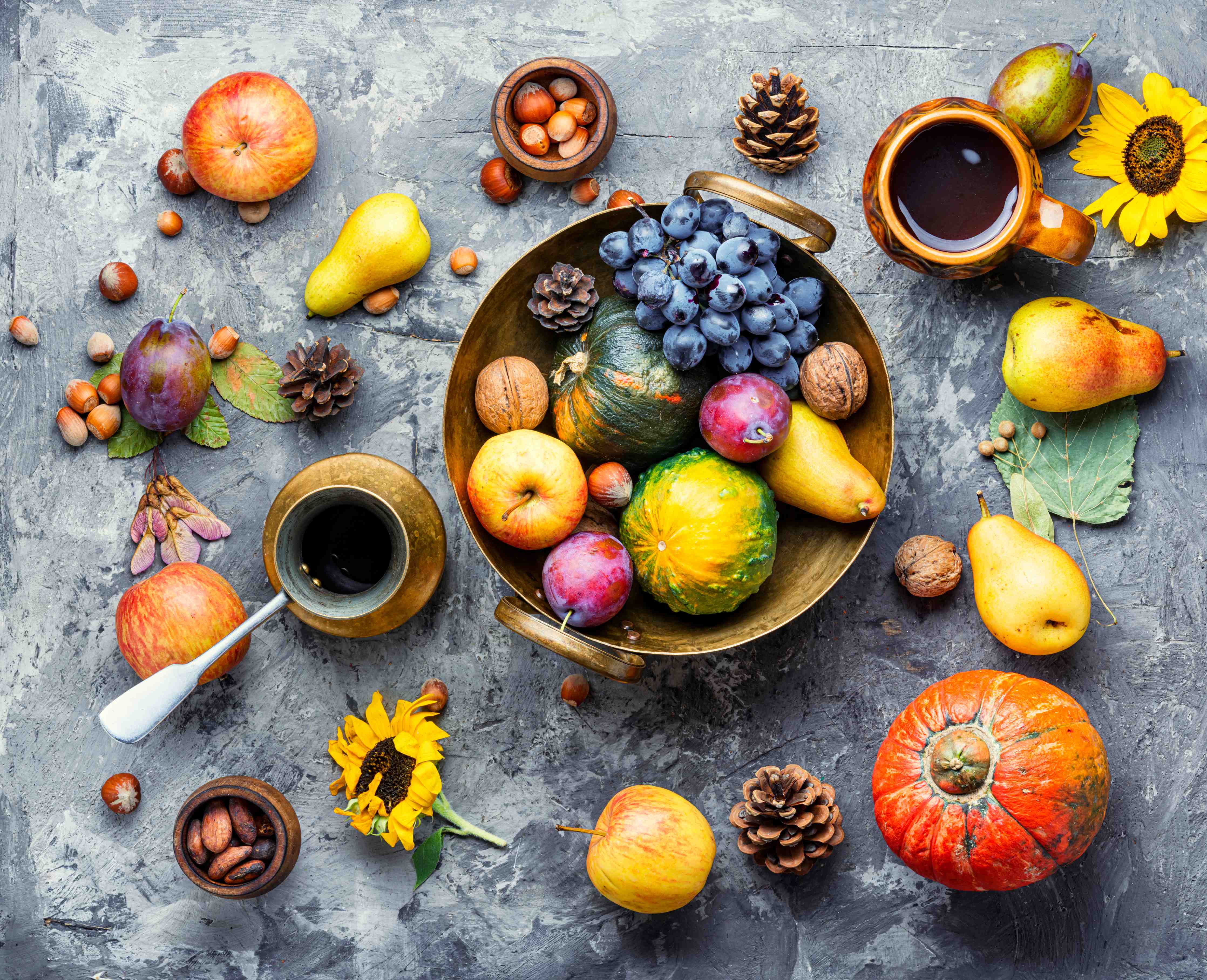 Große Wandbilder-Herbstliches Erntestillleben