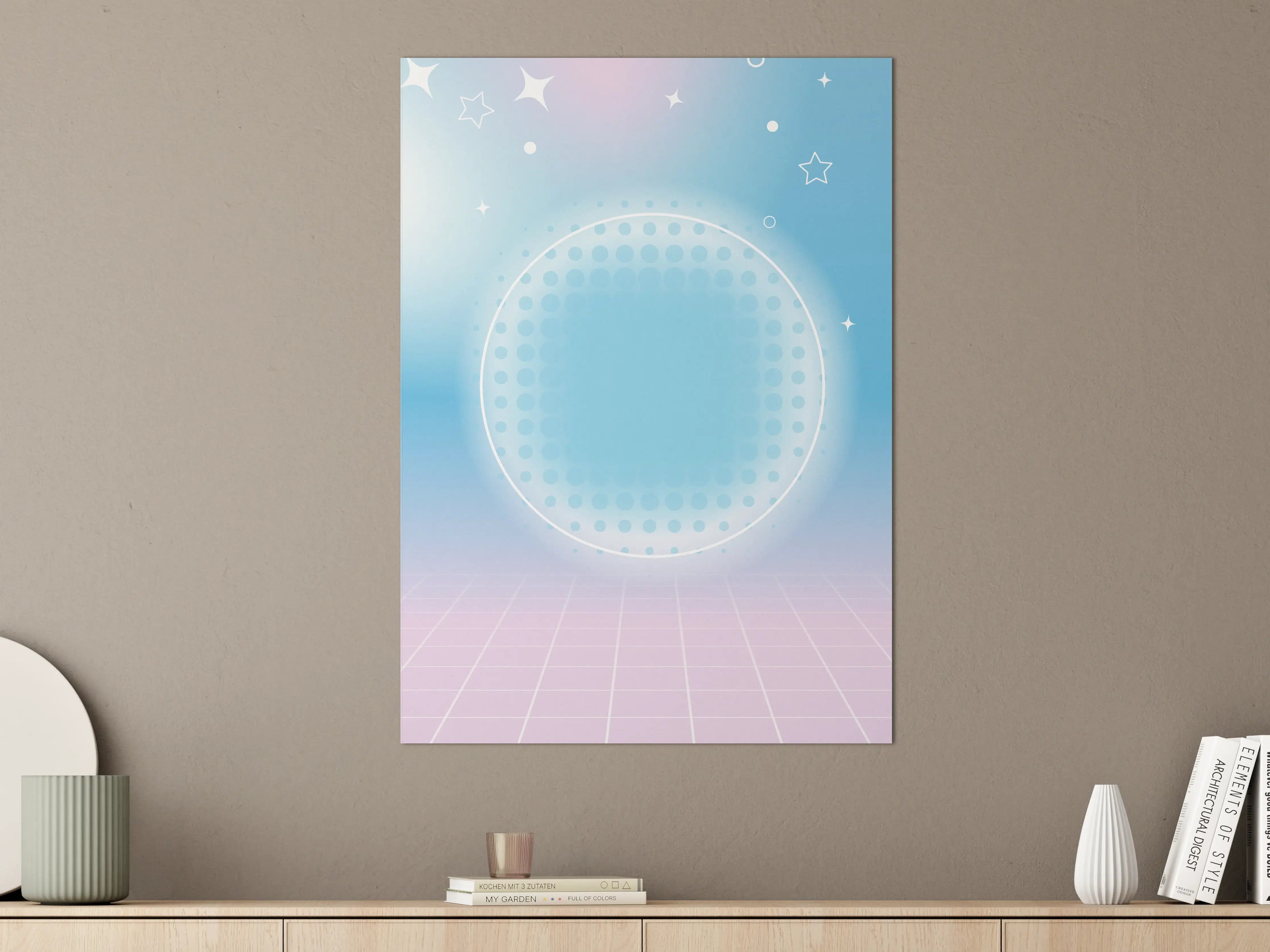 Große Wandbilder - Himmel mit Sternen und futuristischem Design