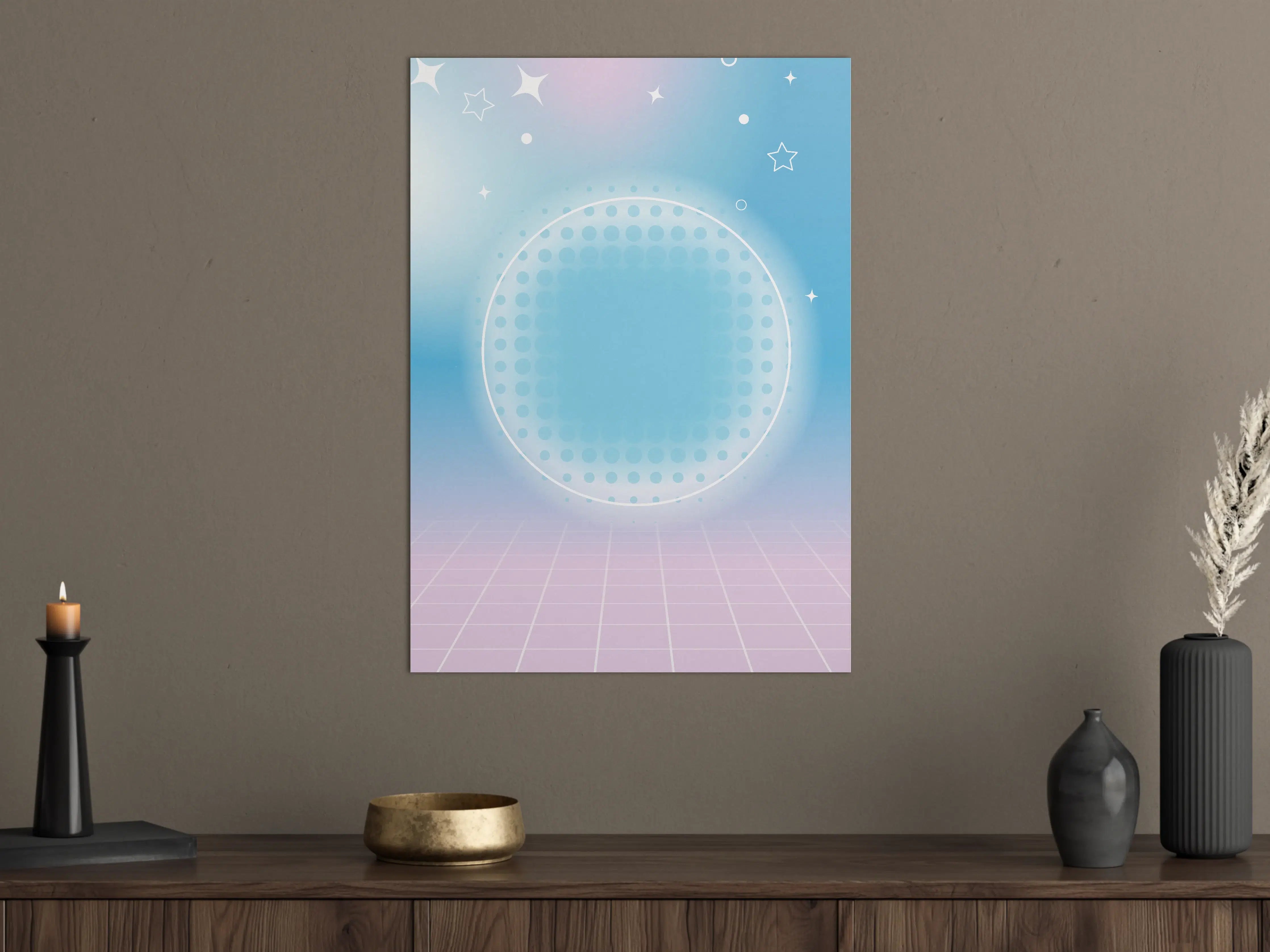 Große Wandbilder - Himmel mit Sternen und futuristischem Design