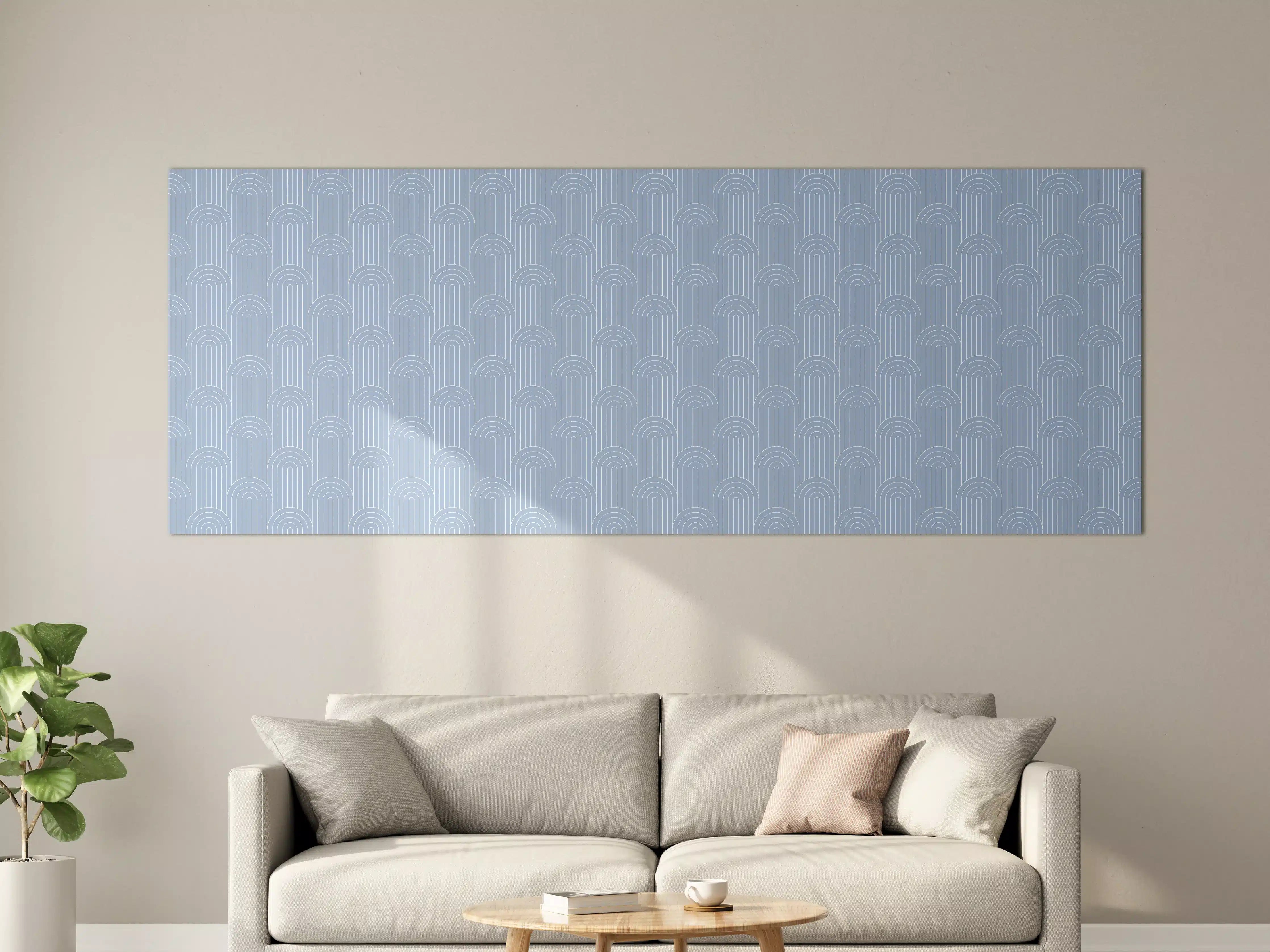 Große Wandbilder - Himmel mit sanften Wolken und blauer Farbgebung