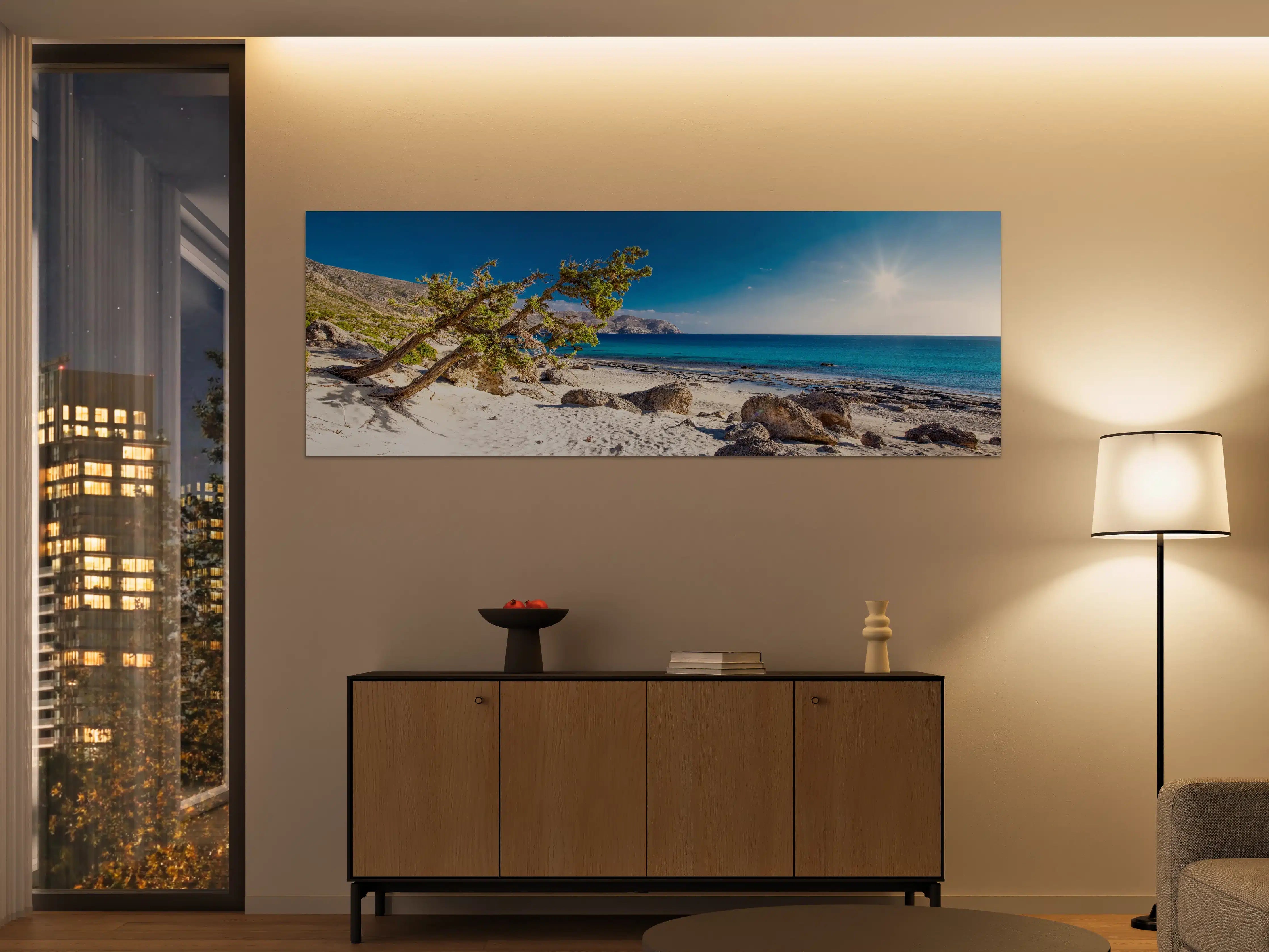 Große Wandbilder - Himmel und Meer am Strand