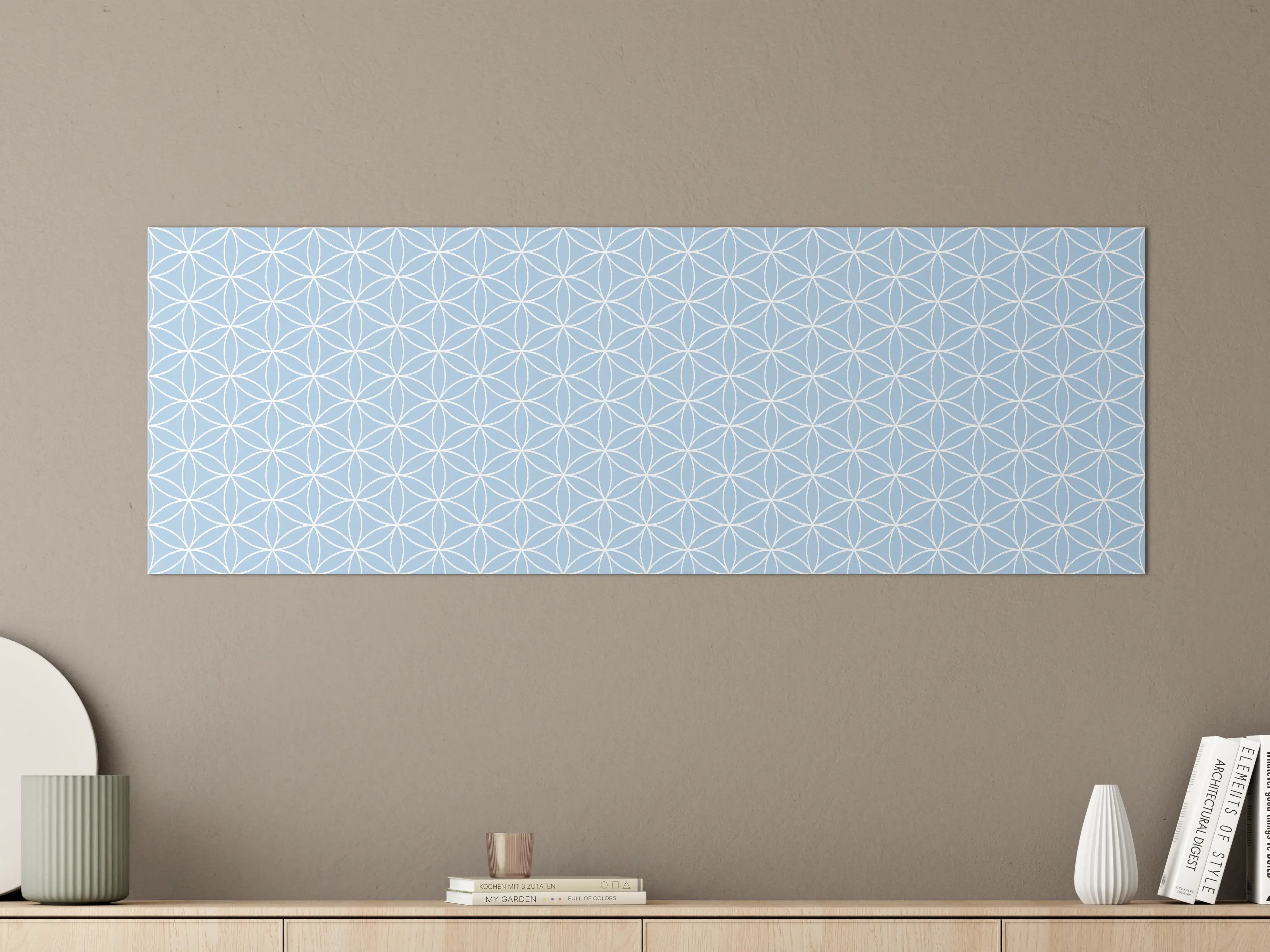 Große Wandbilder - Himmlisches Himmel-Design in sanftem Blau