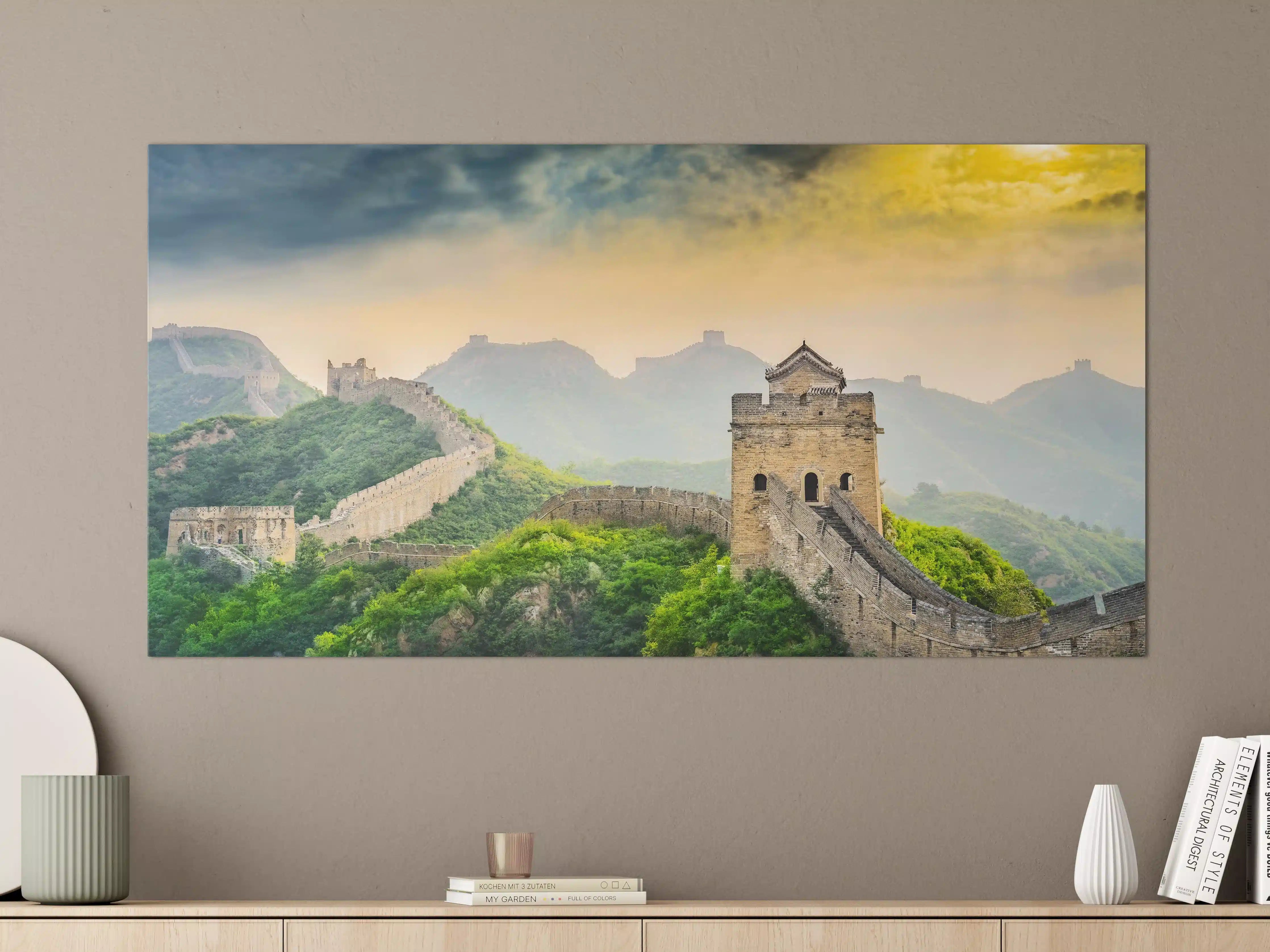 Große Wandbilder - Historische chinesische Mauerlandschaft