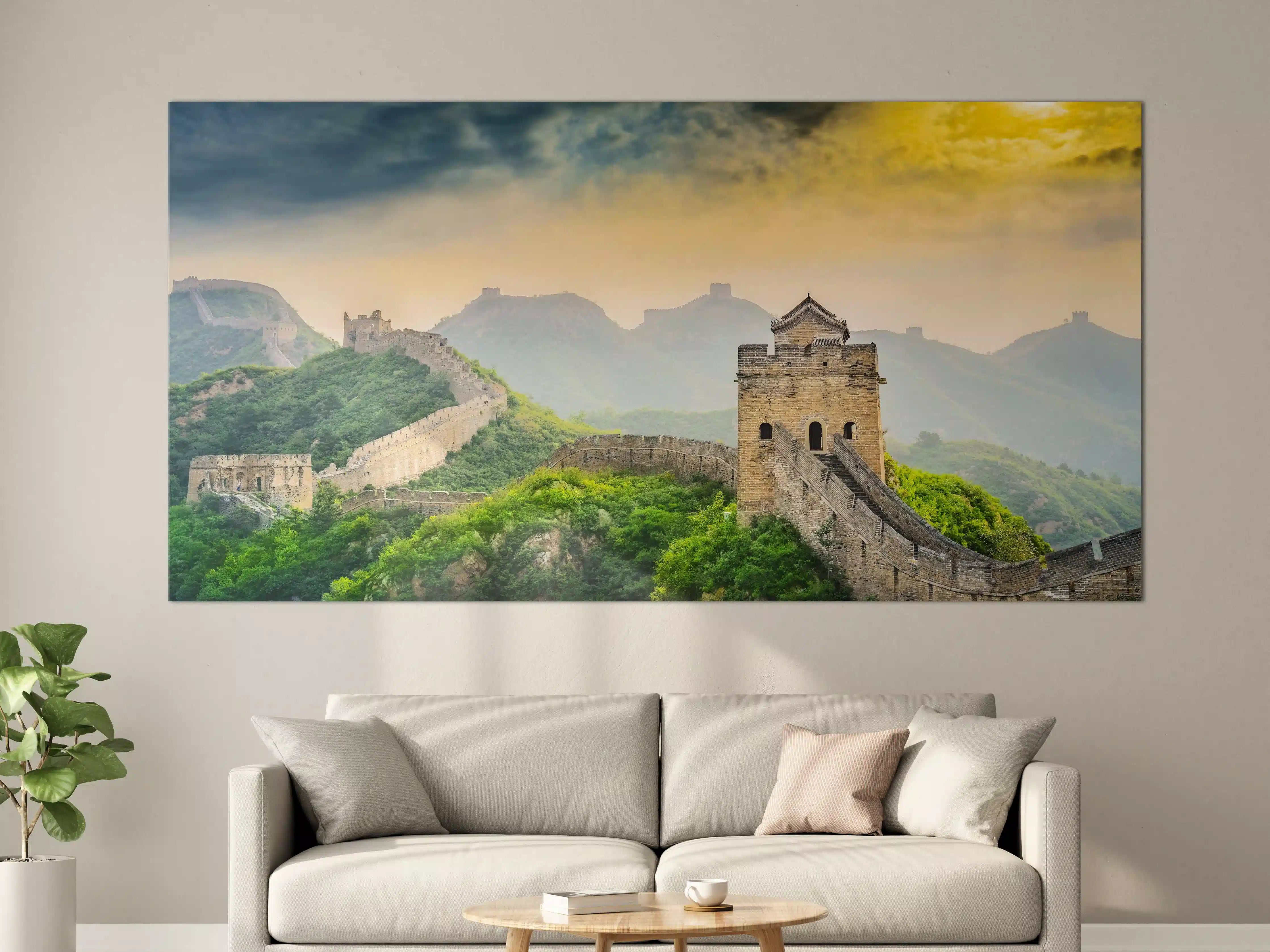 Große Wandbilder - Historische chinesische Mauerlandschaft