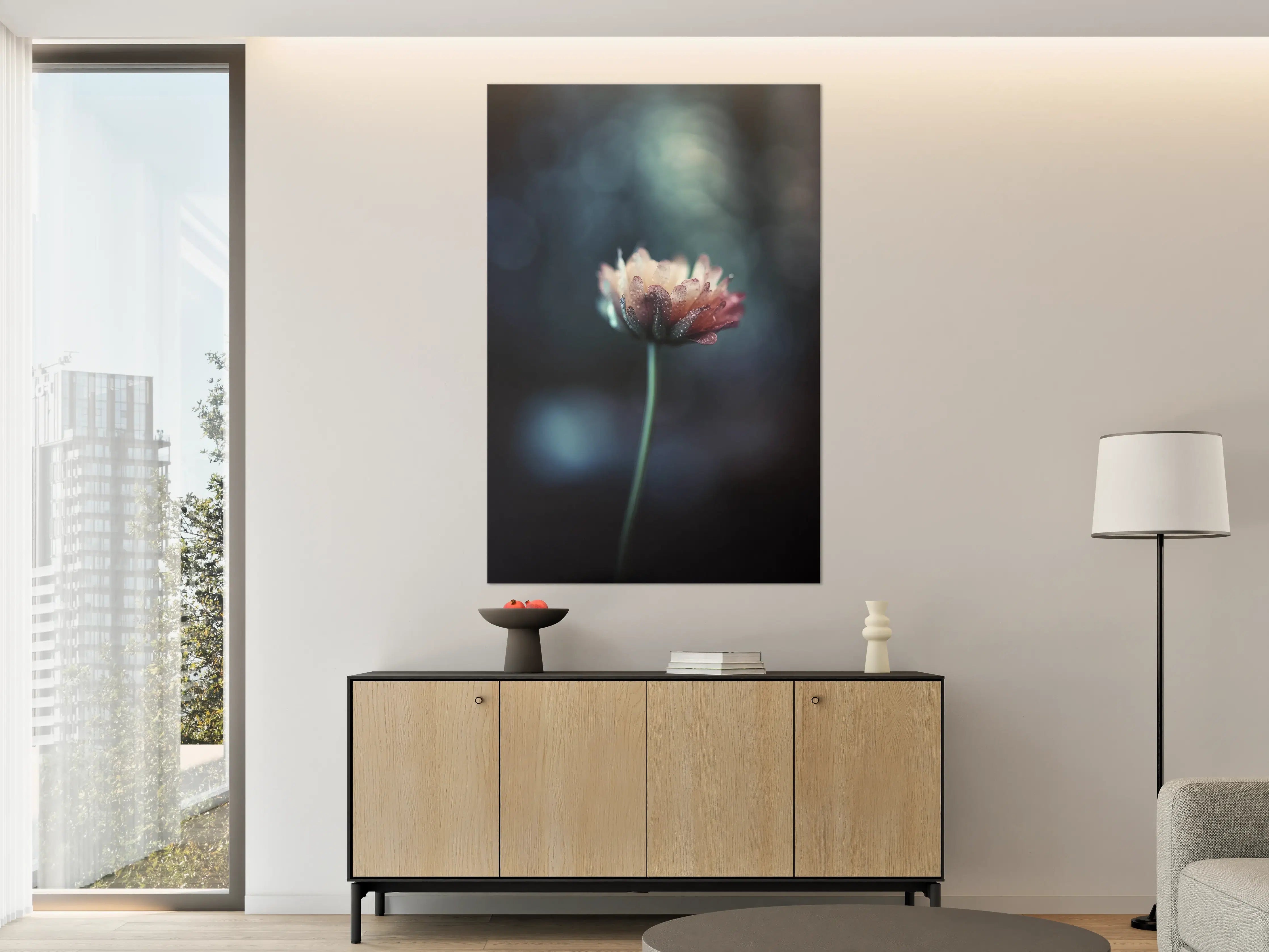 Große Wandbilder - Hochauflösende Blume - verschwommen