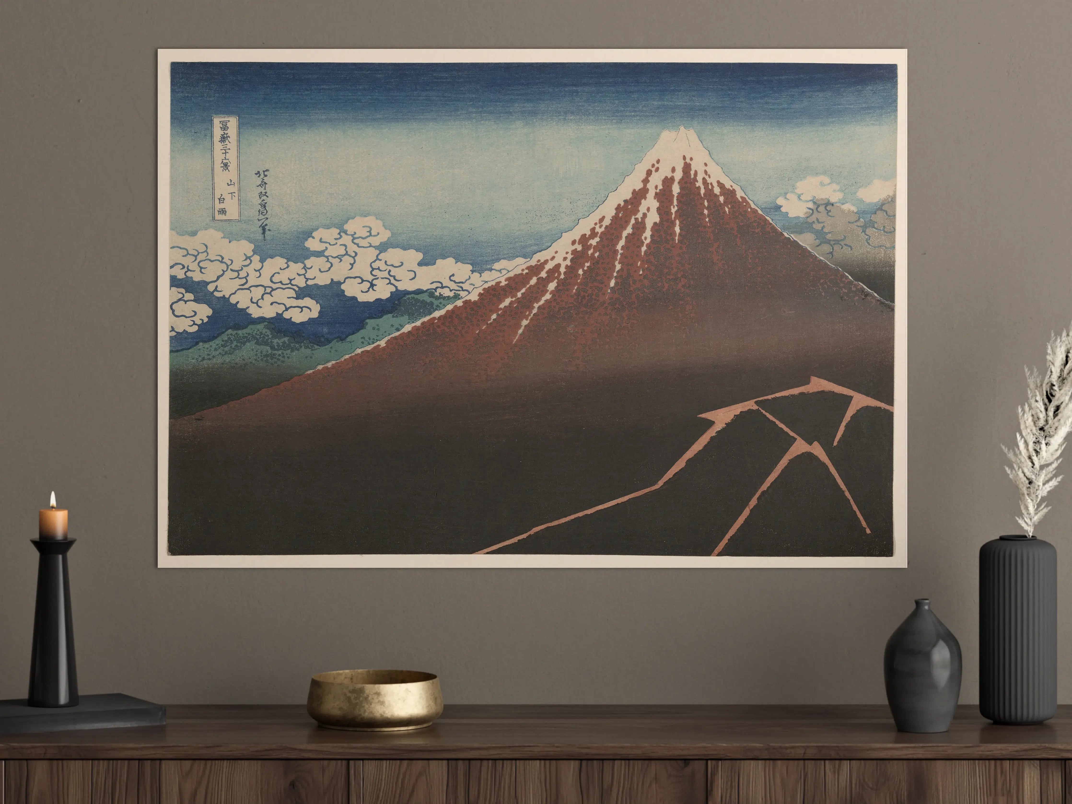 Große Wandbilder - Hokusai Fuji Berglandschaft