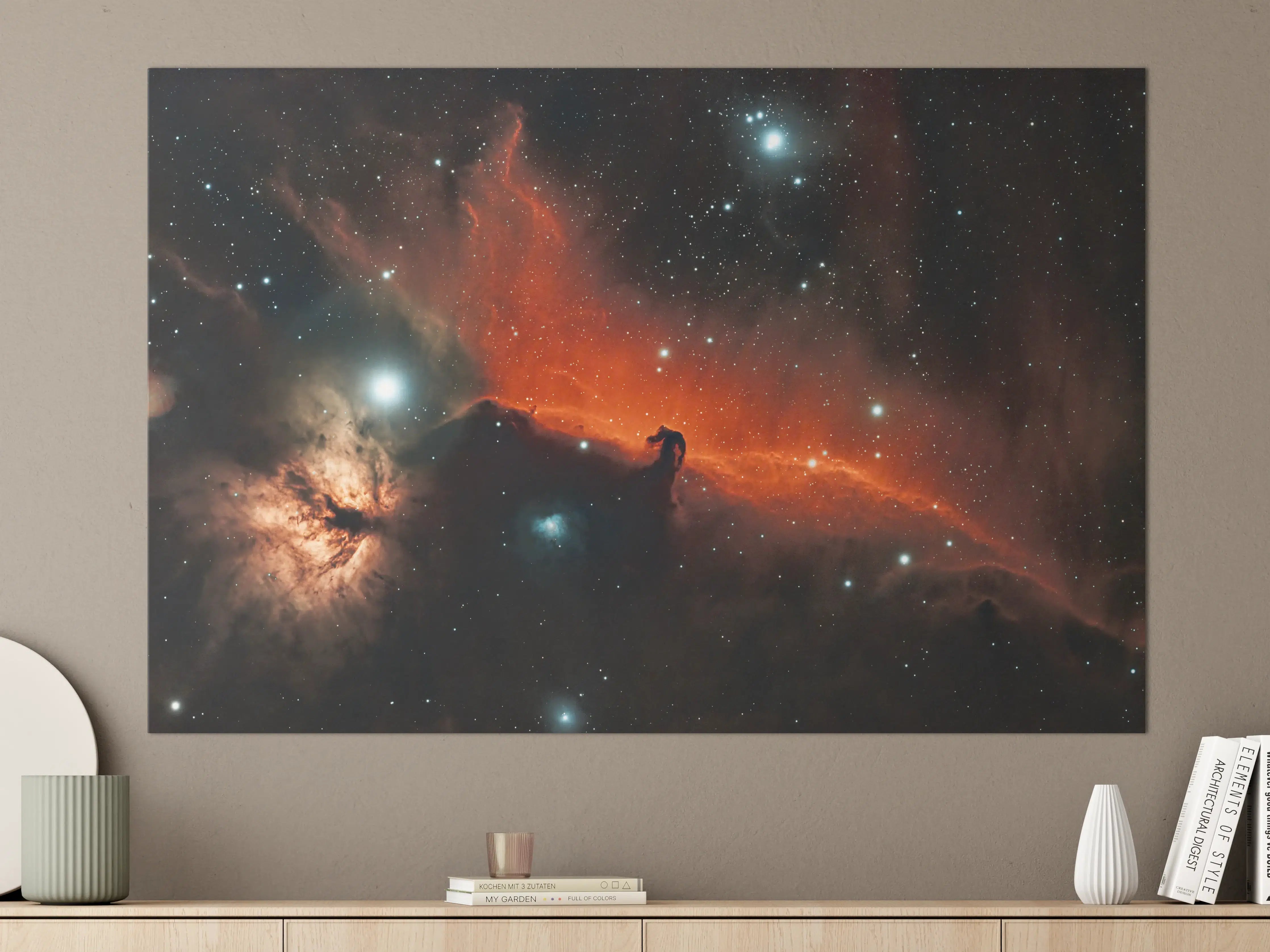 Große Wandbilder - Horsehead amd Flame Nebula