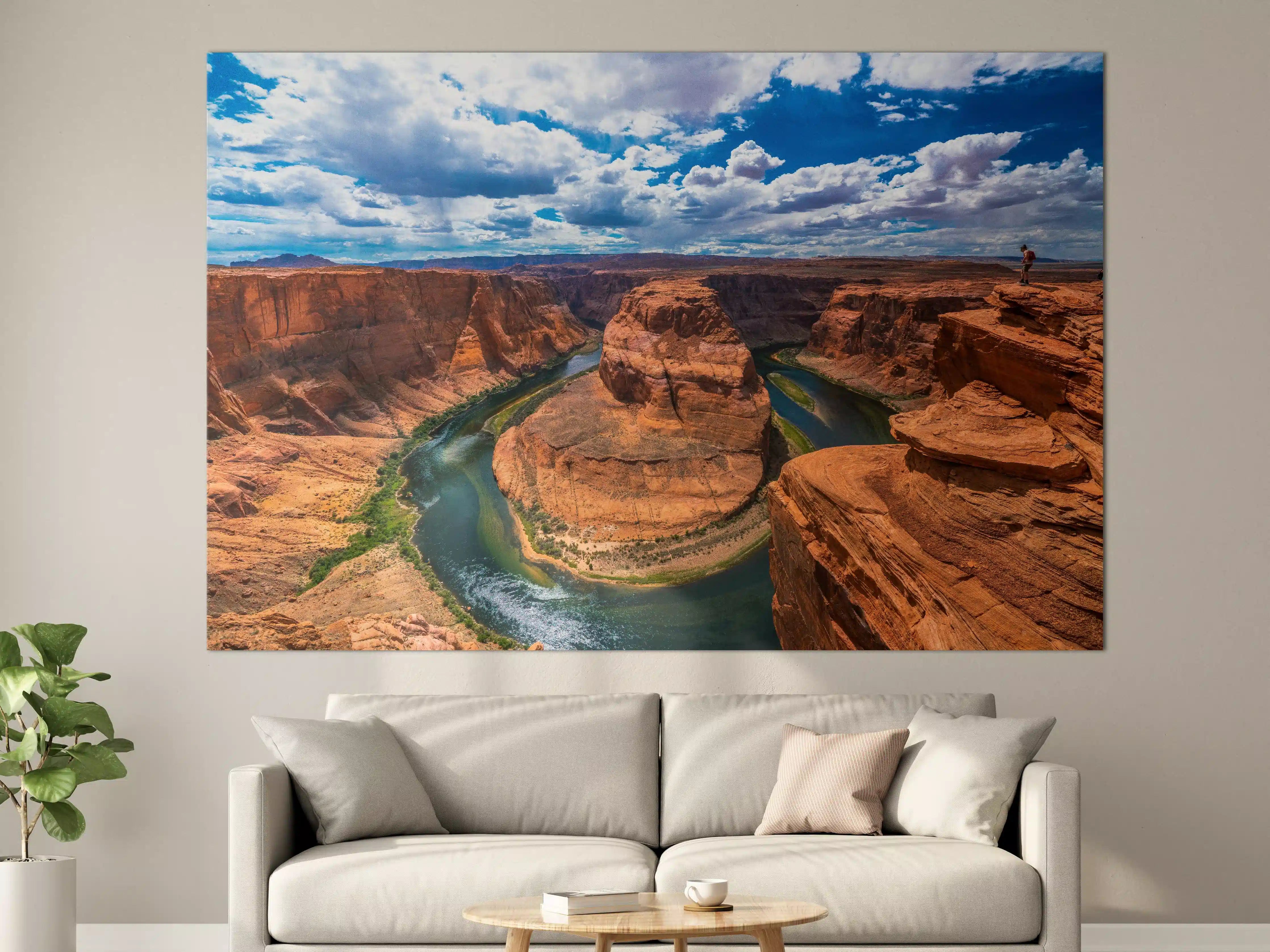Große Wandbilder - Horseshoe Bend Tal in Arizona bei Tag