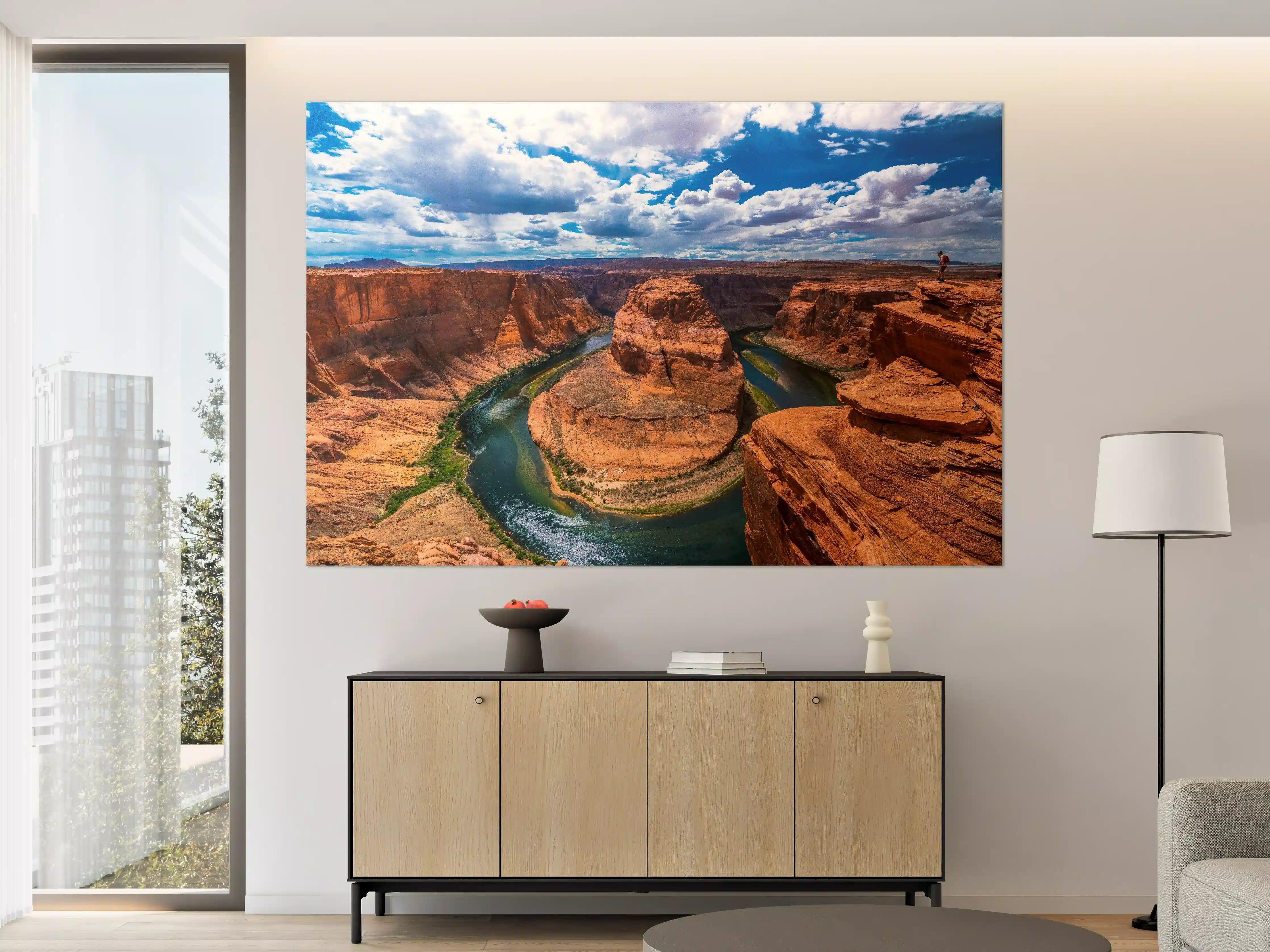 Große Wandbilder - Horseshoe Bend Tal in Arizona bei Tag