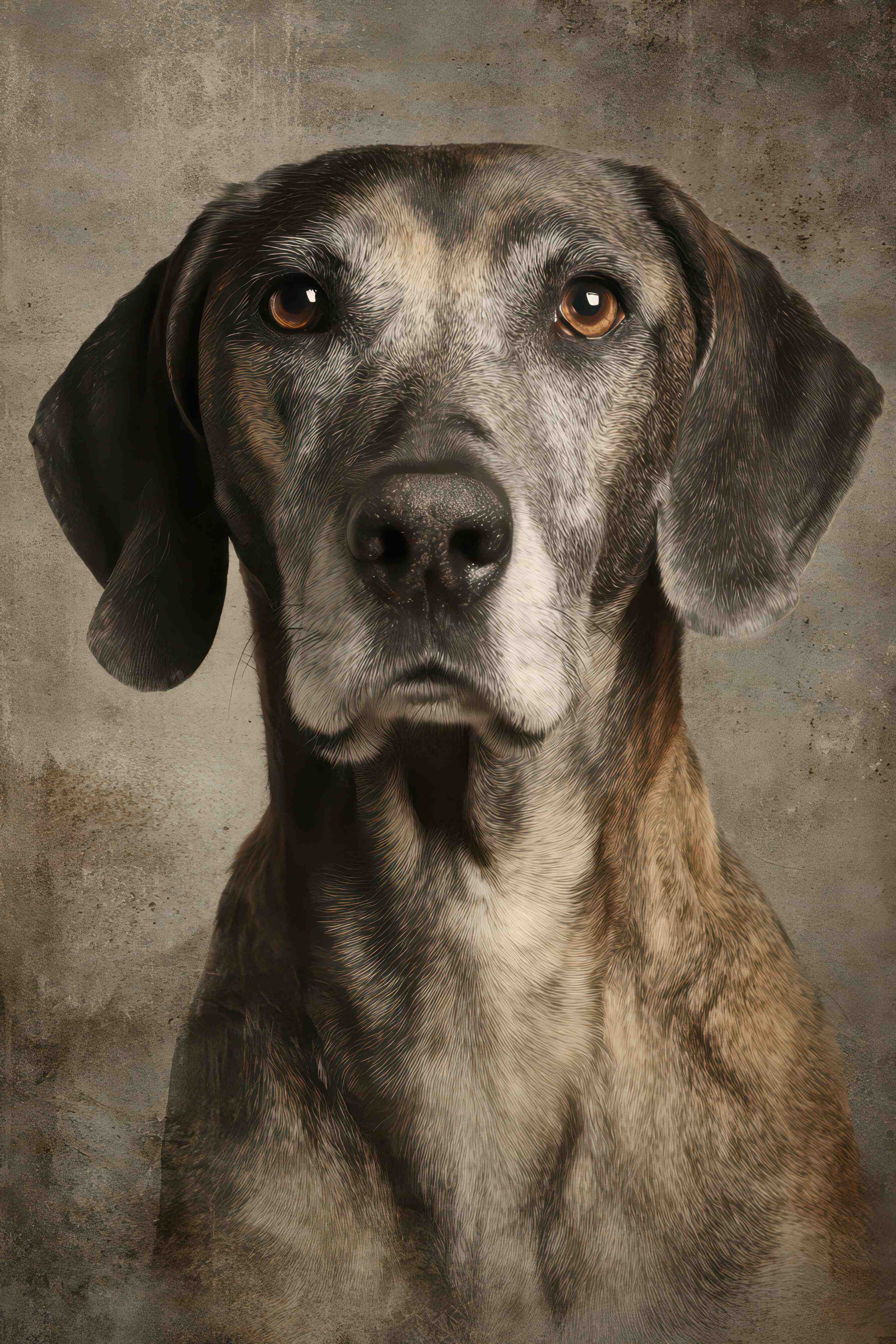 Große Wandbilder-Hundedichte Portraitaufnahme