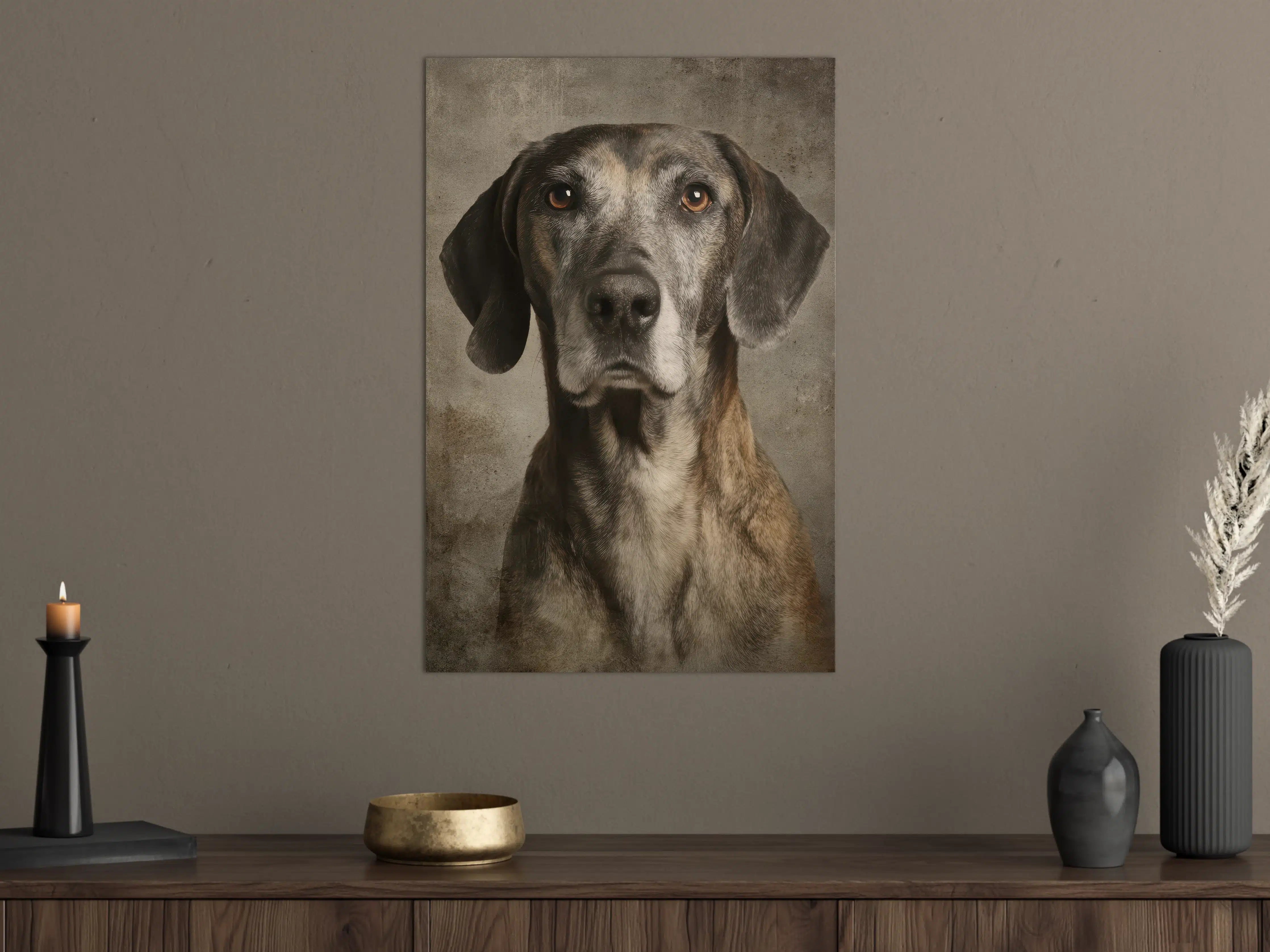 Große Wandbilder - Hundedichte Portraitaufnahme