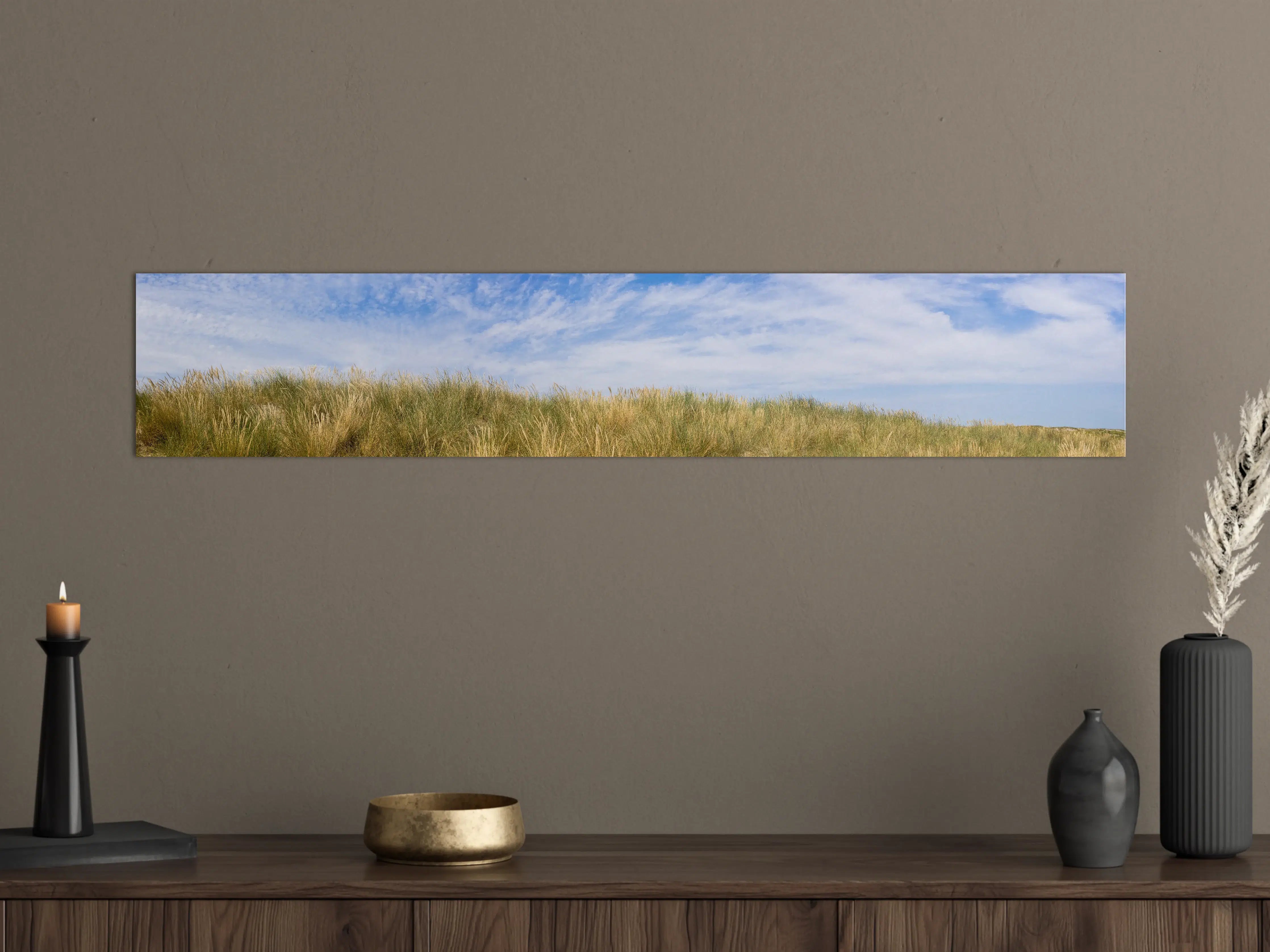 Große Wandbilder - Idyllische Küstenlandschaft mit Himmel