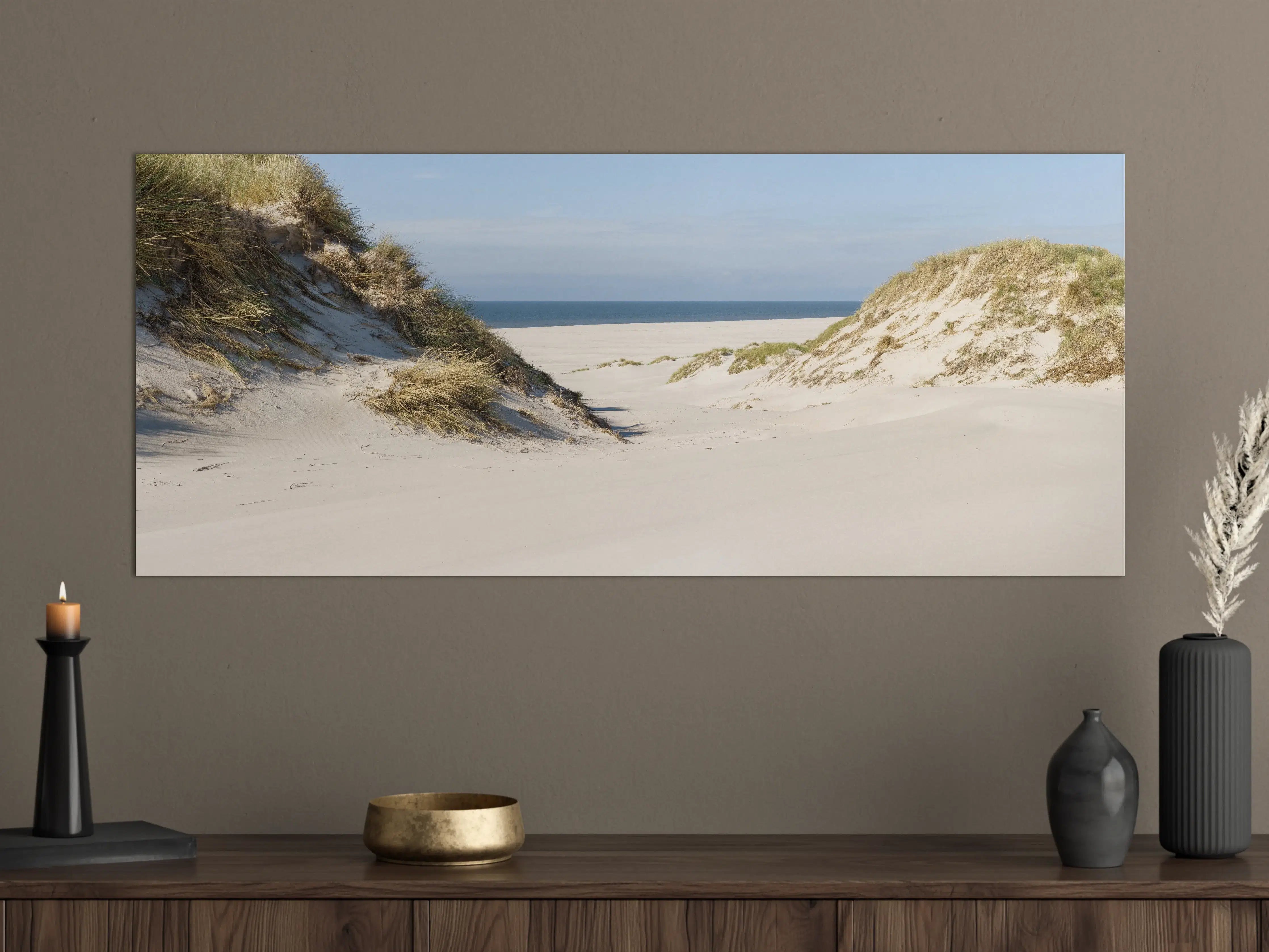 Große Wandbilder - Idyllische Sanddüne am Meer