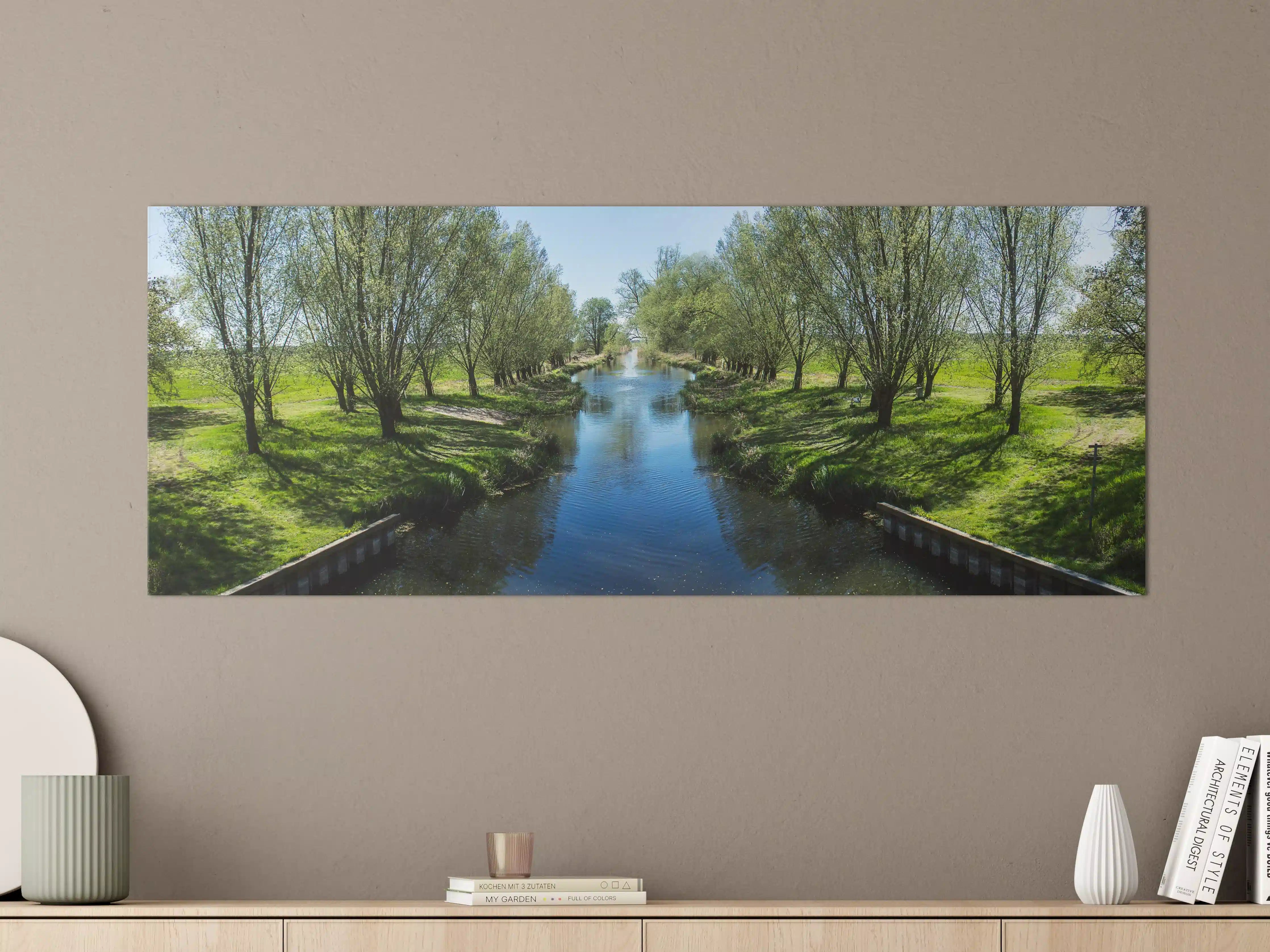 Große Wandbilder - Idyllischer Fluss in Sachsen-Anhalt