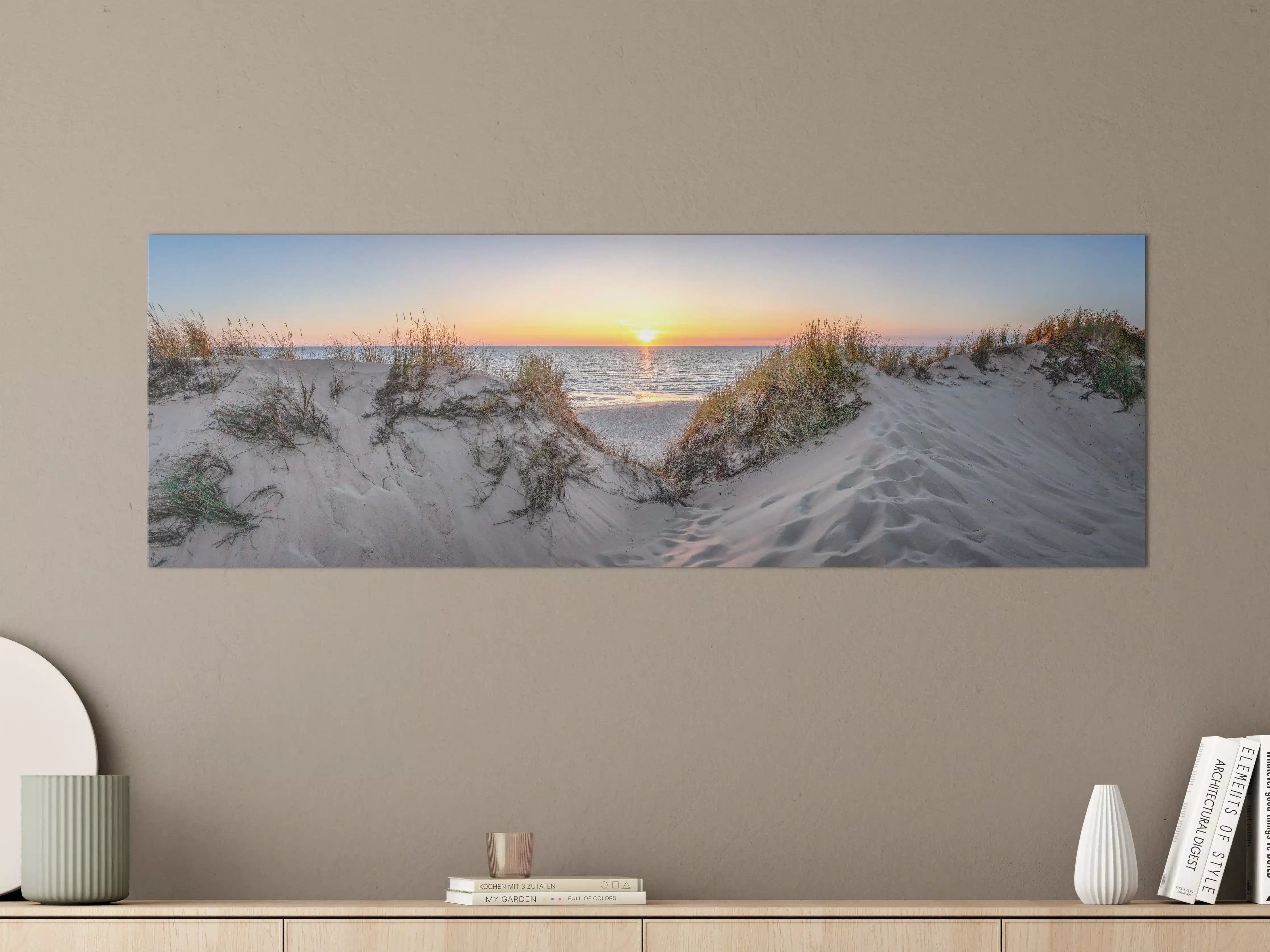 Große Wandbilder - Idyllischer Sonnenuntergang am Strand