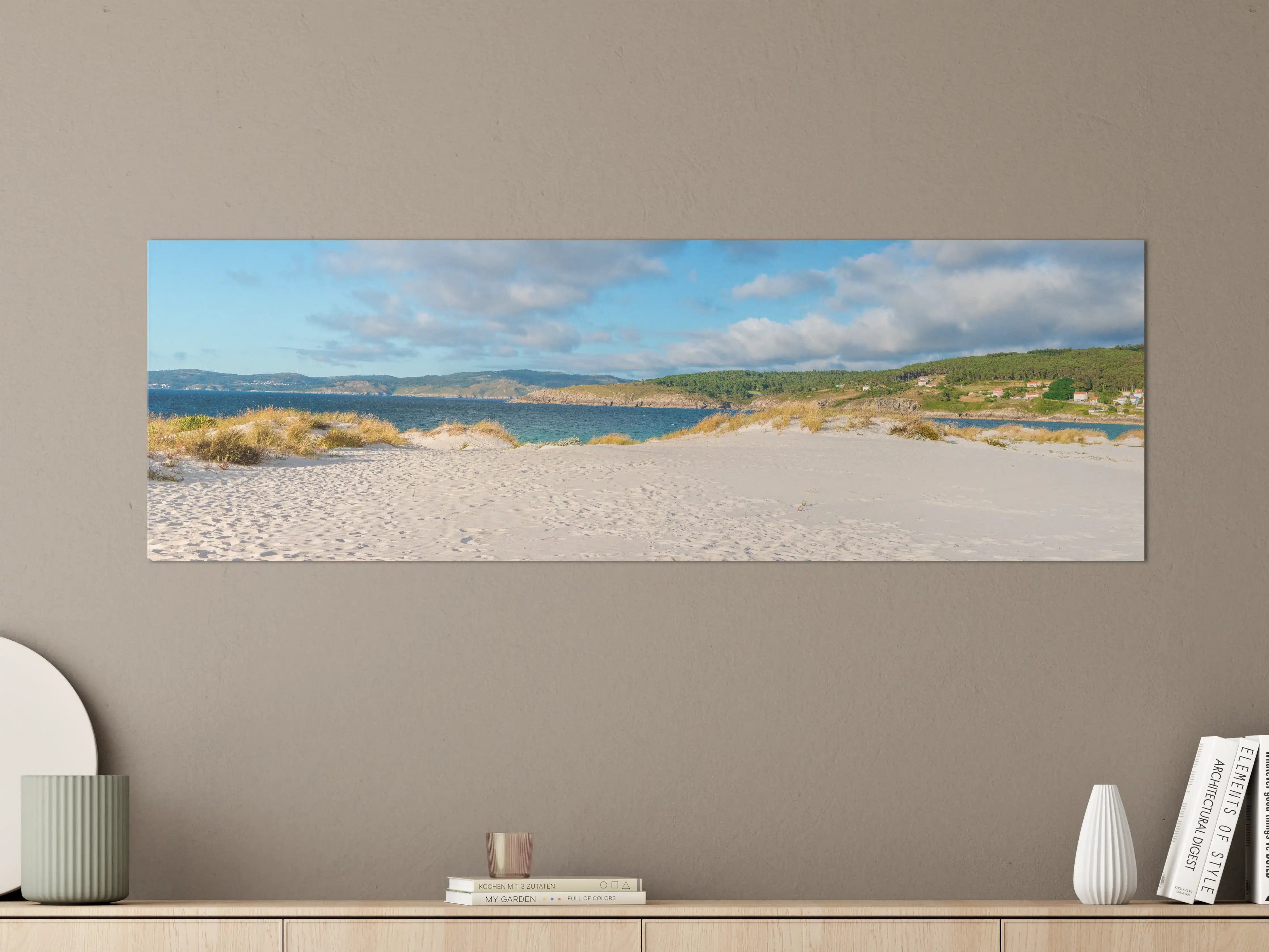 Große Wandbilder - Idyllischer Strand mit sanften Sanddünen