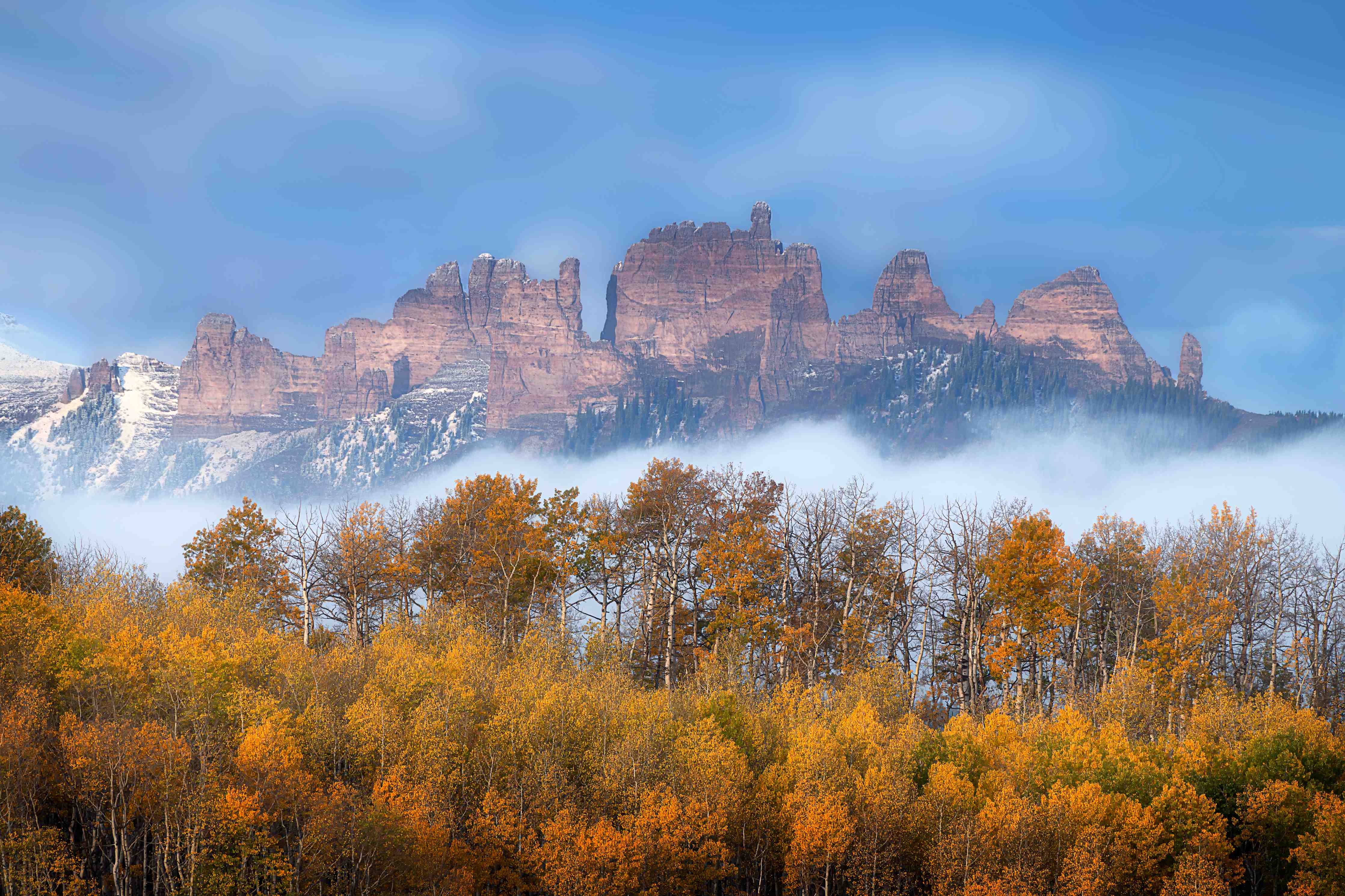Große Wandbilder-Impressionen der Berglandschaft im Herbst