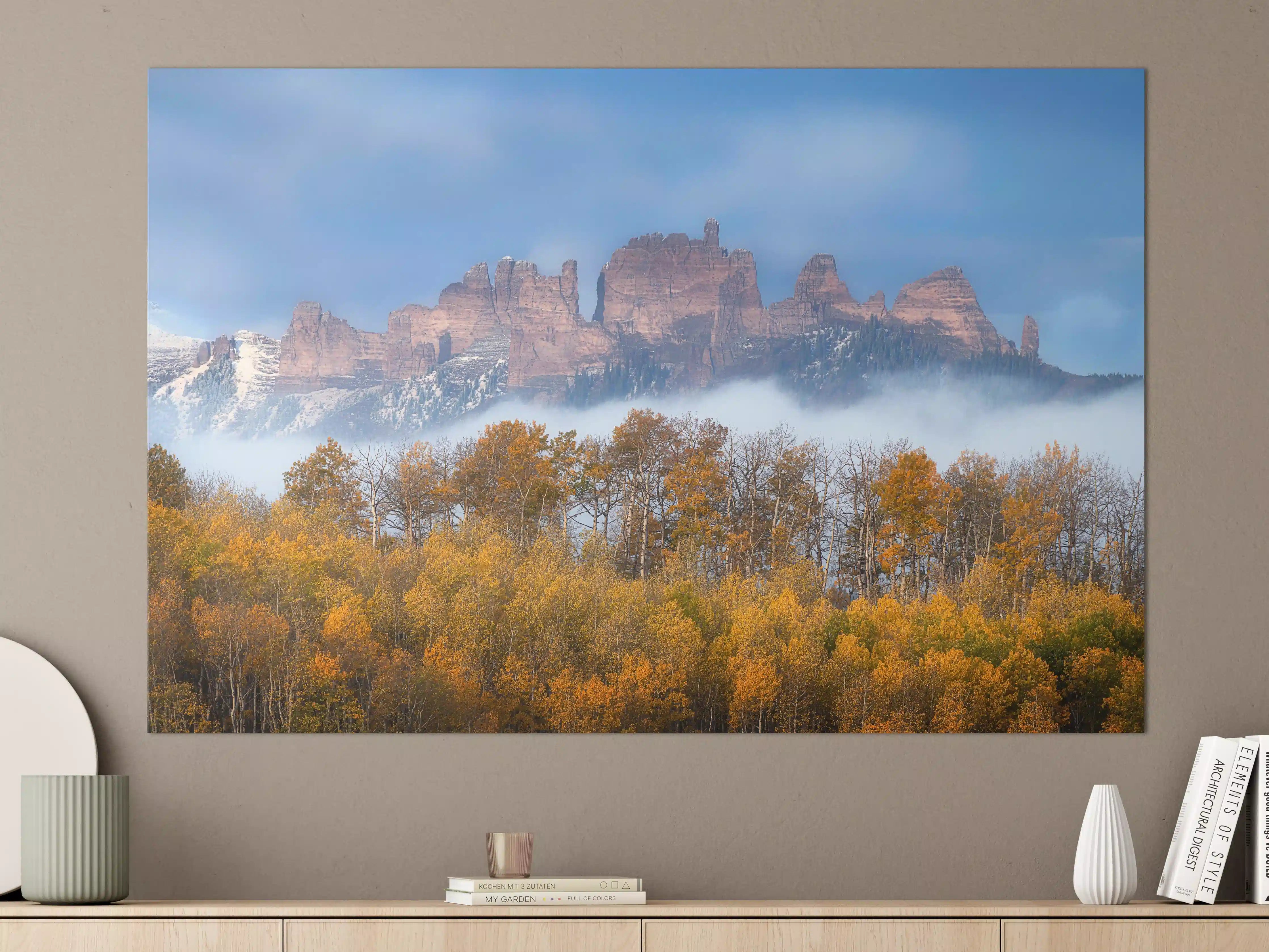 Große Wandbilder - Impressionen der Berglandschaft im Herbst