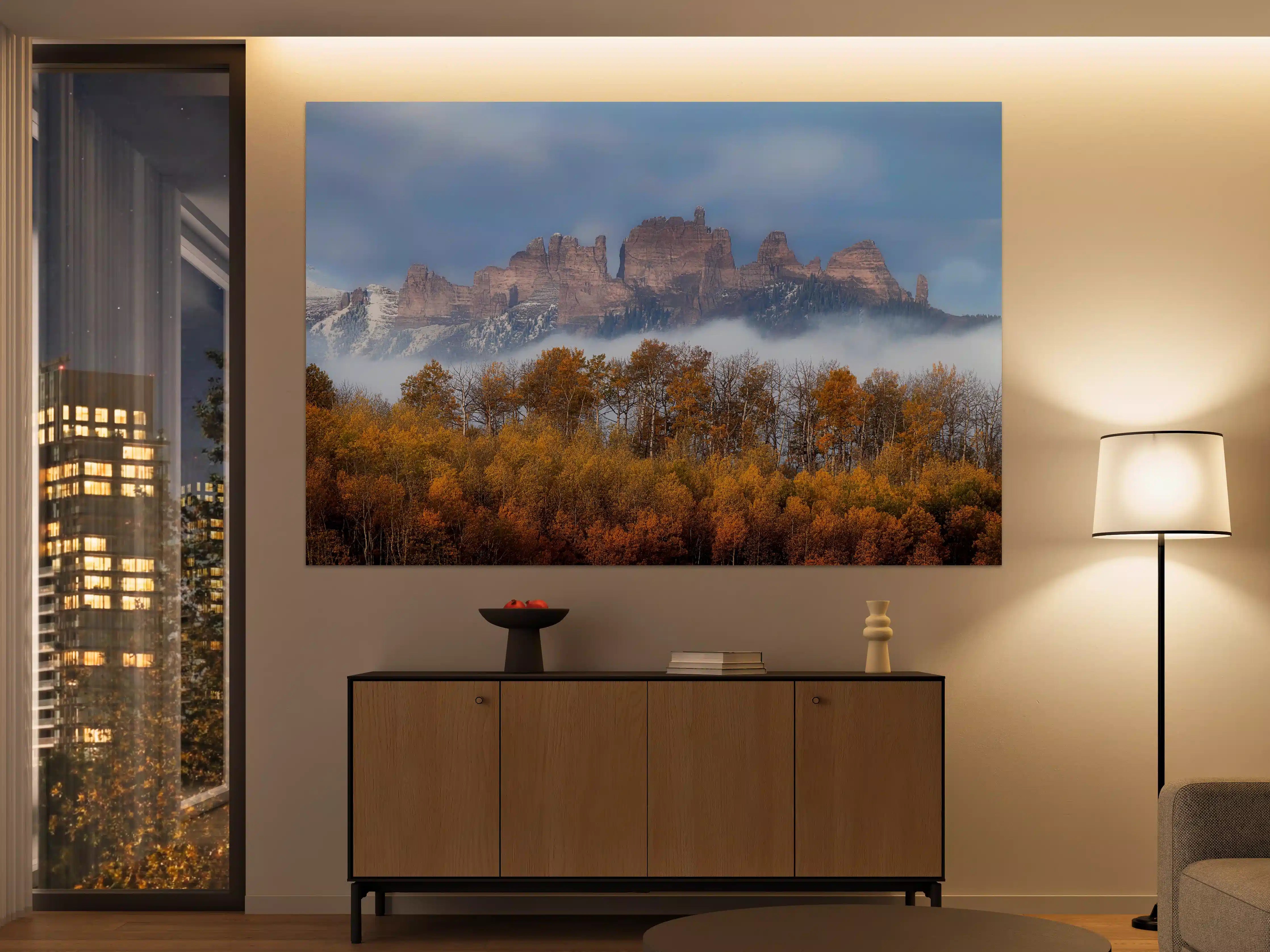 Große Wandbilder - Impressionen der Berglandschaft im Herbst