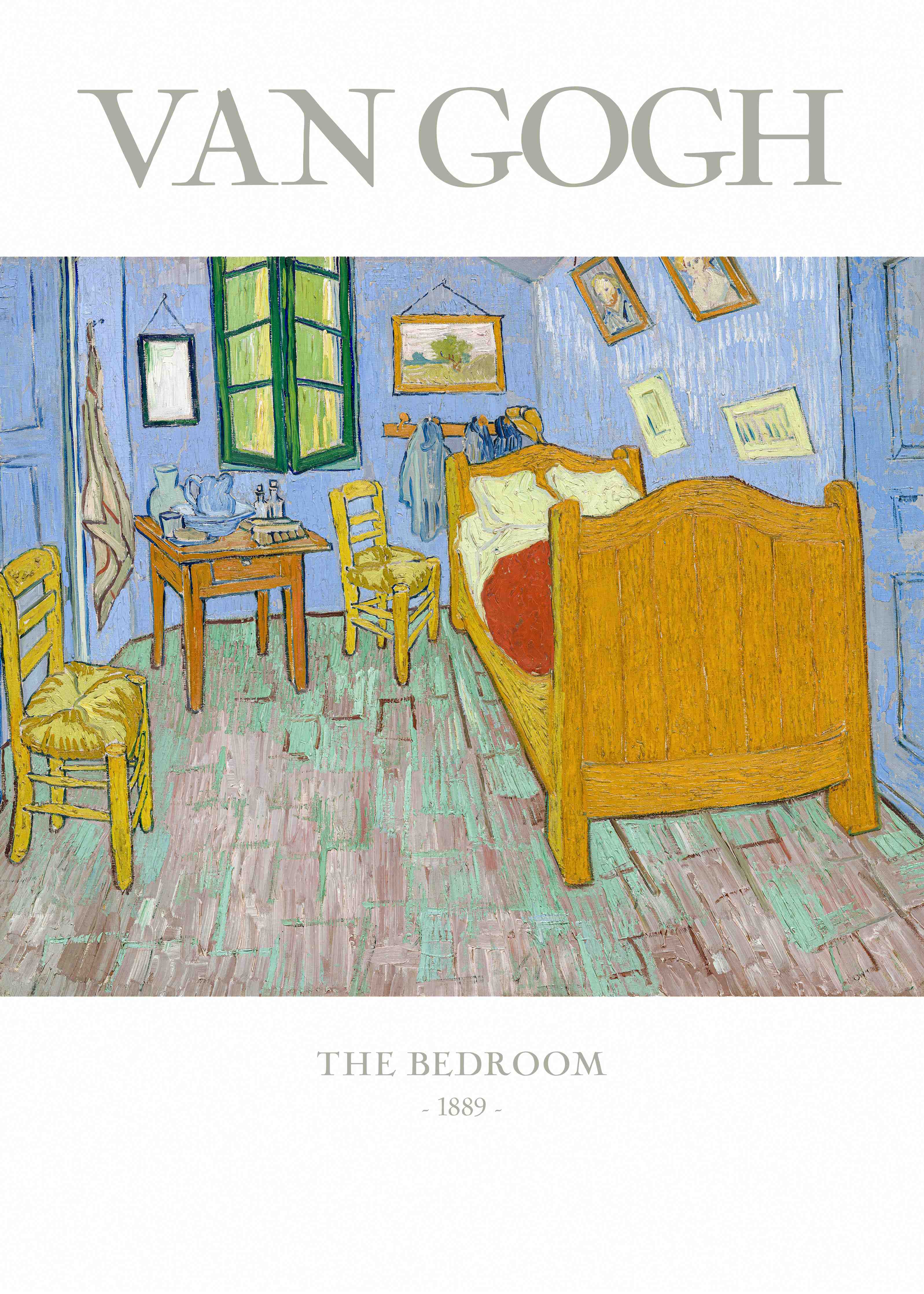 Große Wandbilder-Impressionistisches Schlafzimmer mit Gelbton