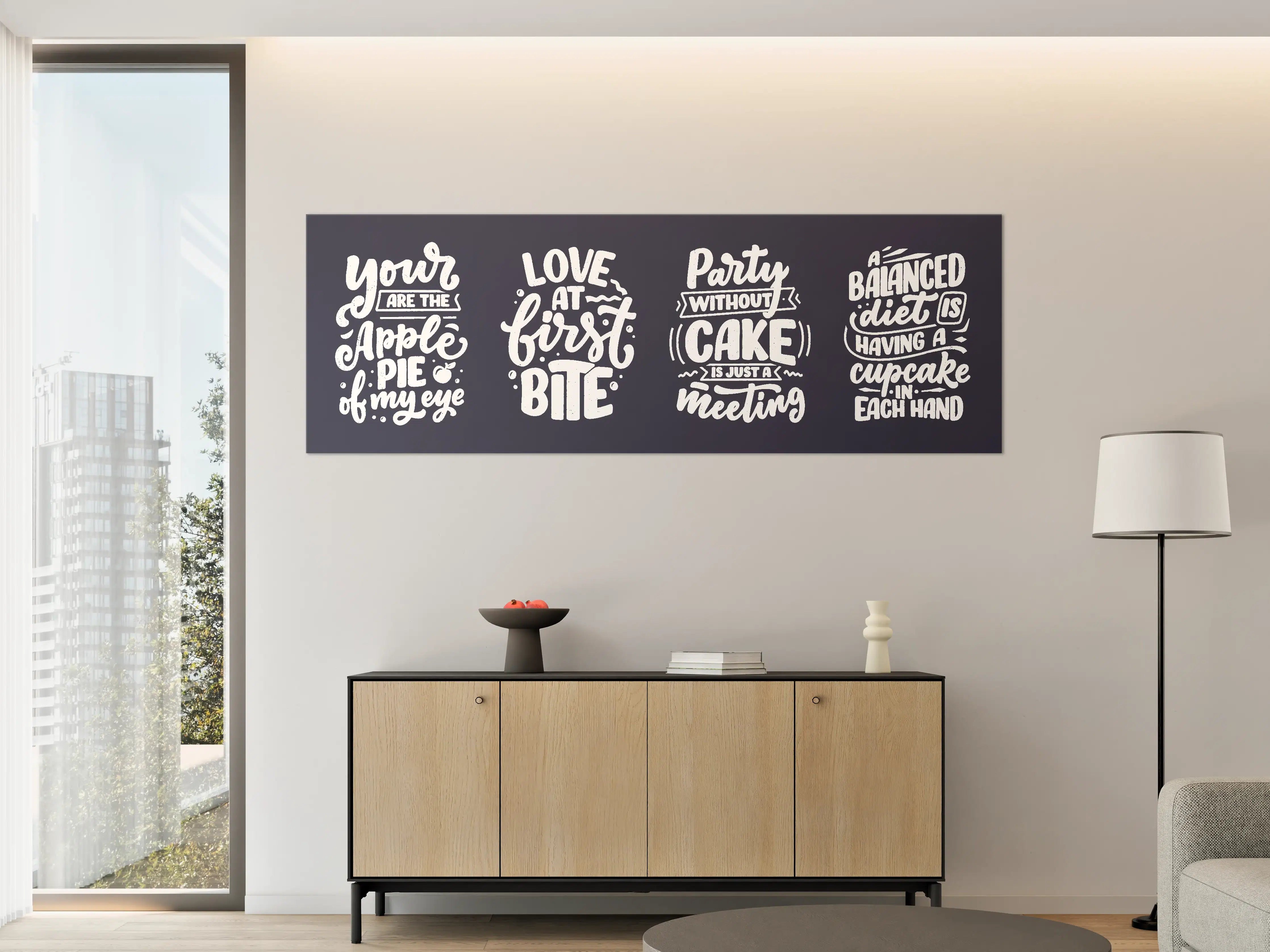 Große Wandbilder - Inspirierende Spruch Collage