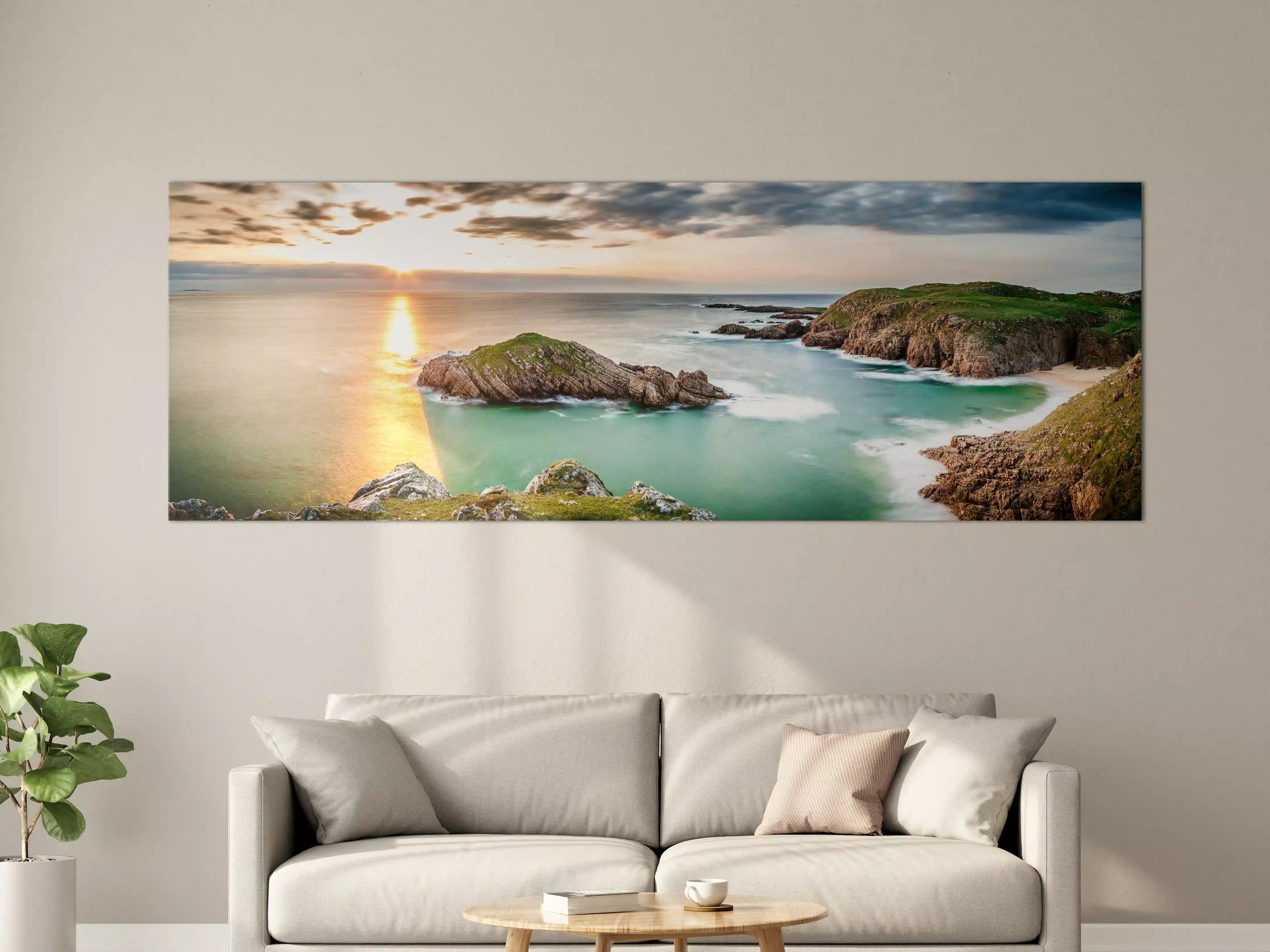 Große Wandbilder - Irland Küstenpanorama Sonnenuntergang