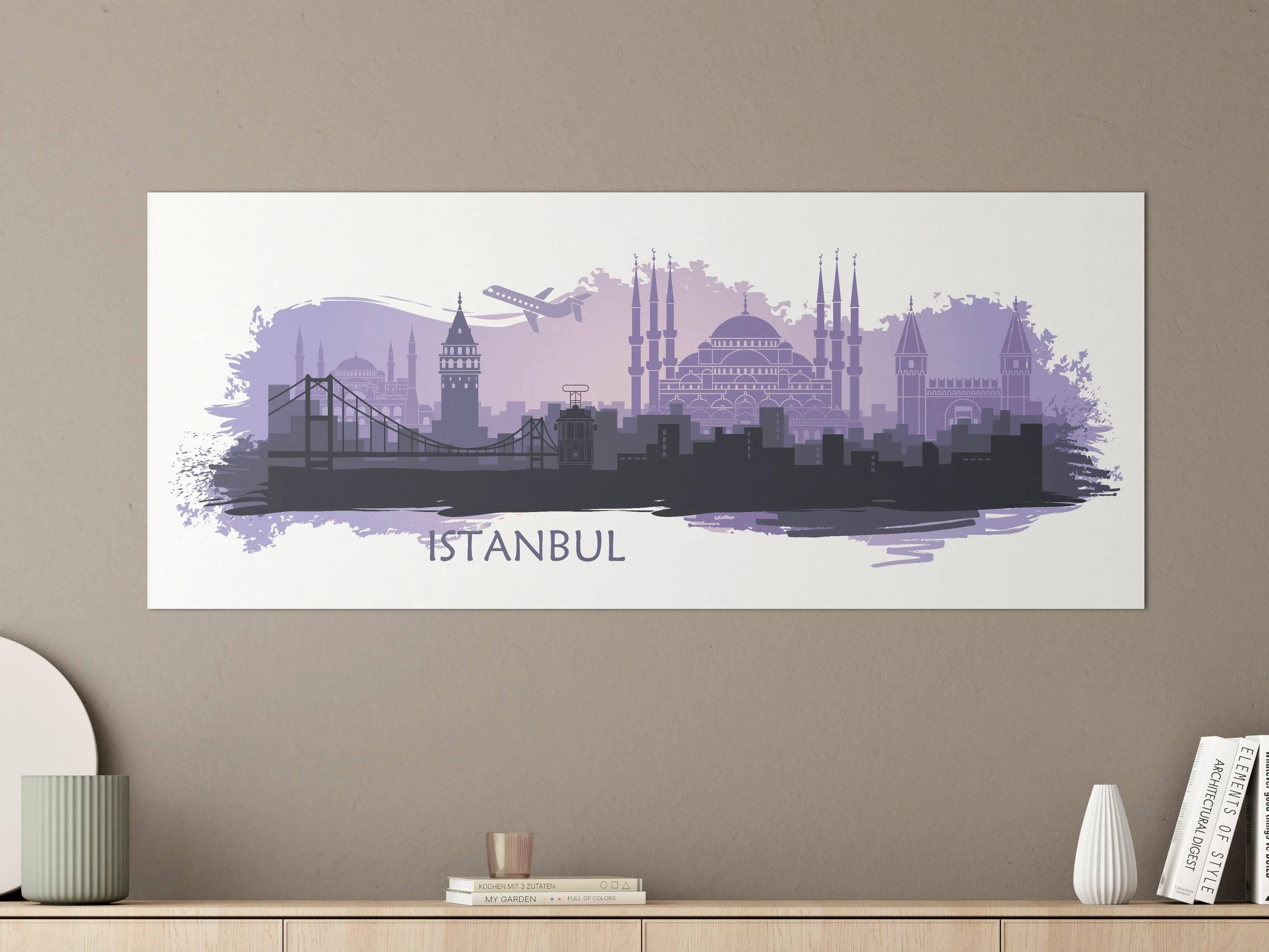 Große Wandbilder - Istanbul Skyline Illustration