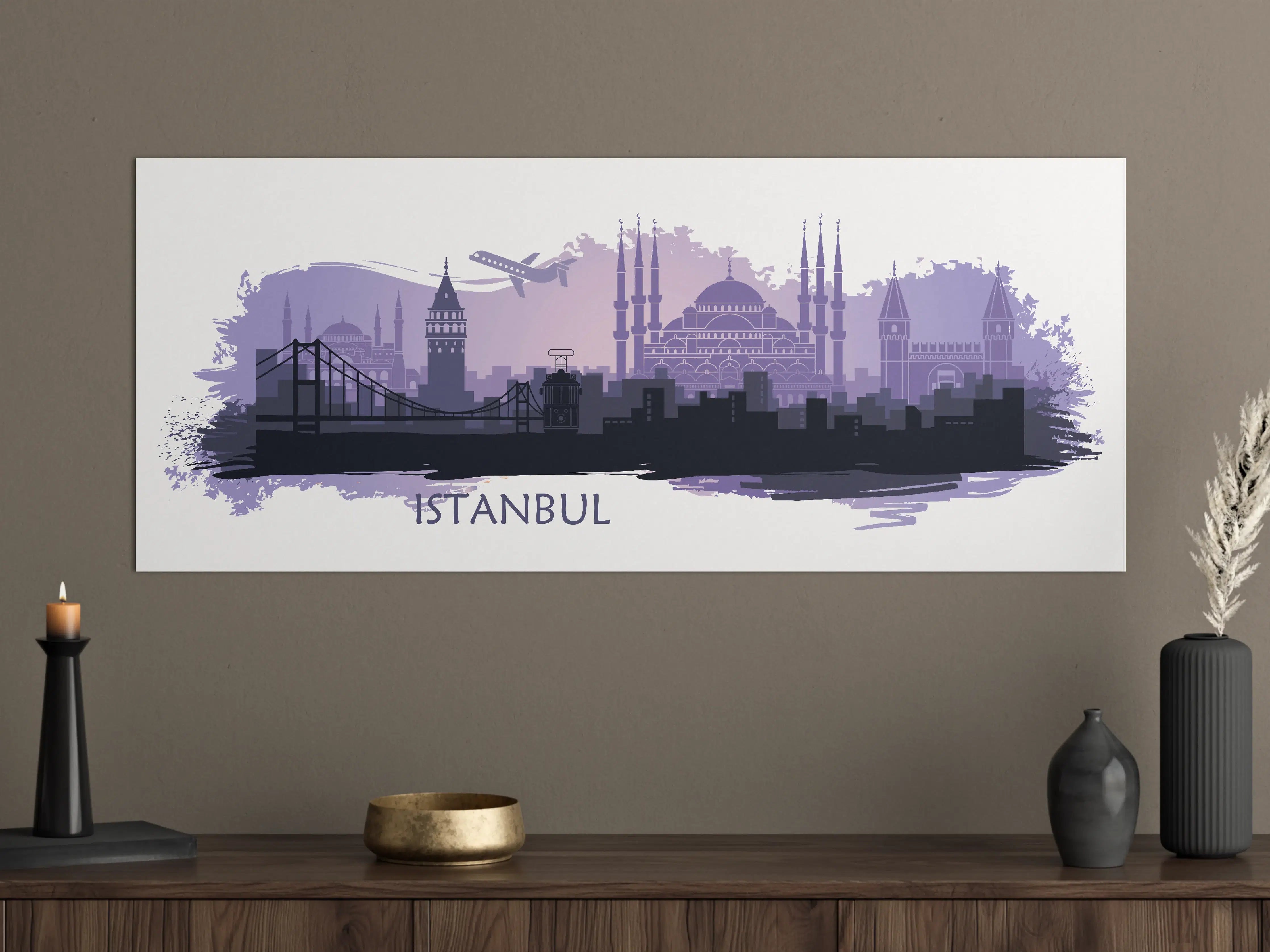Große Wandbilder - Istanbul Skyline Illustration