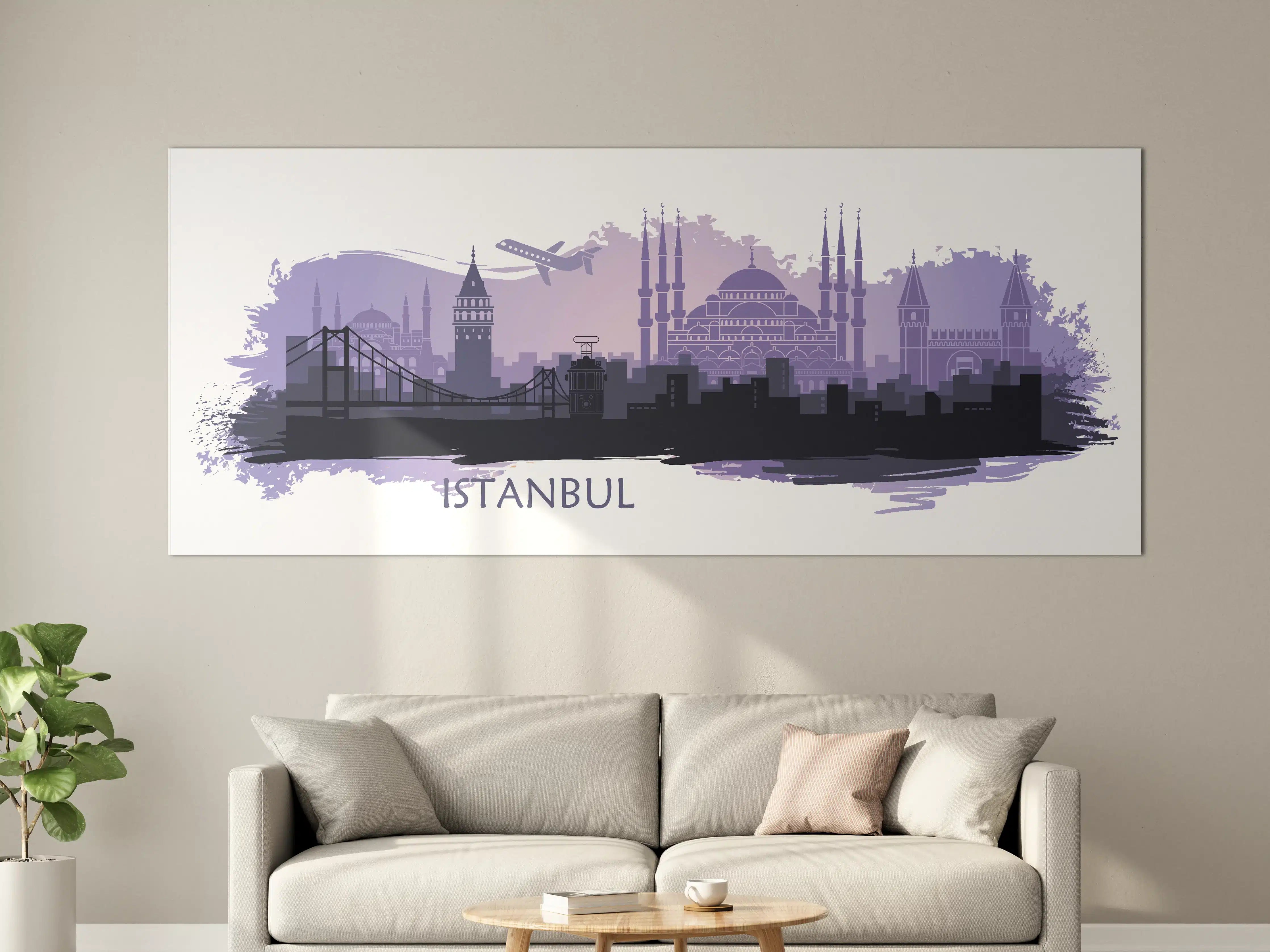 Große Wandbilder - Istanbul Skyline Illustration