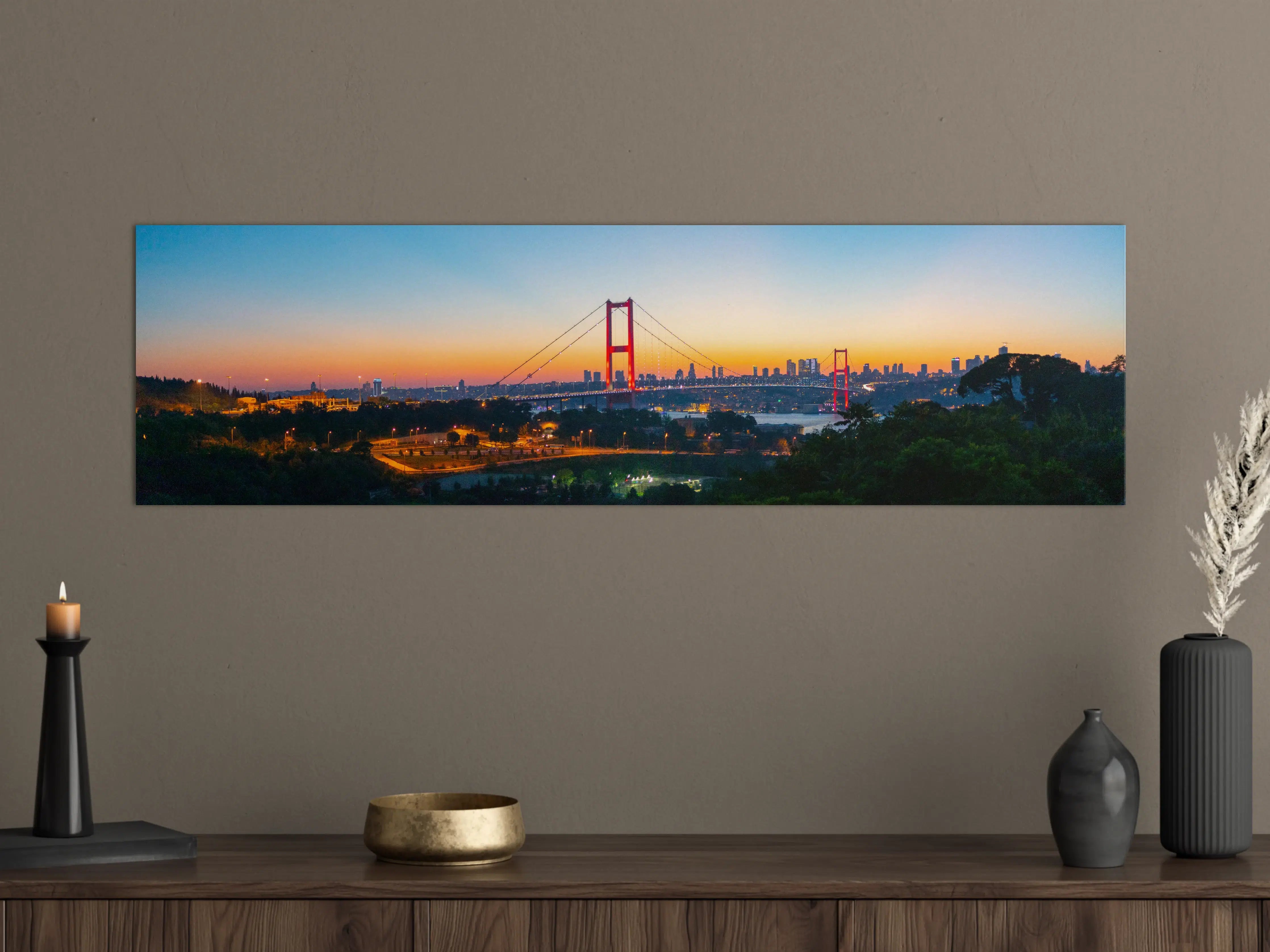 Große Wandbilder - Istanbul Skyline Sonnenuntergang