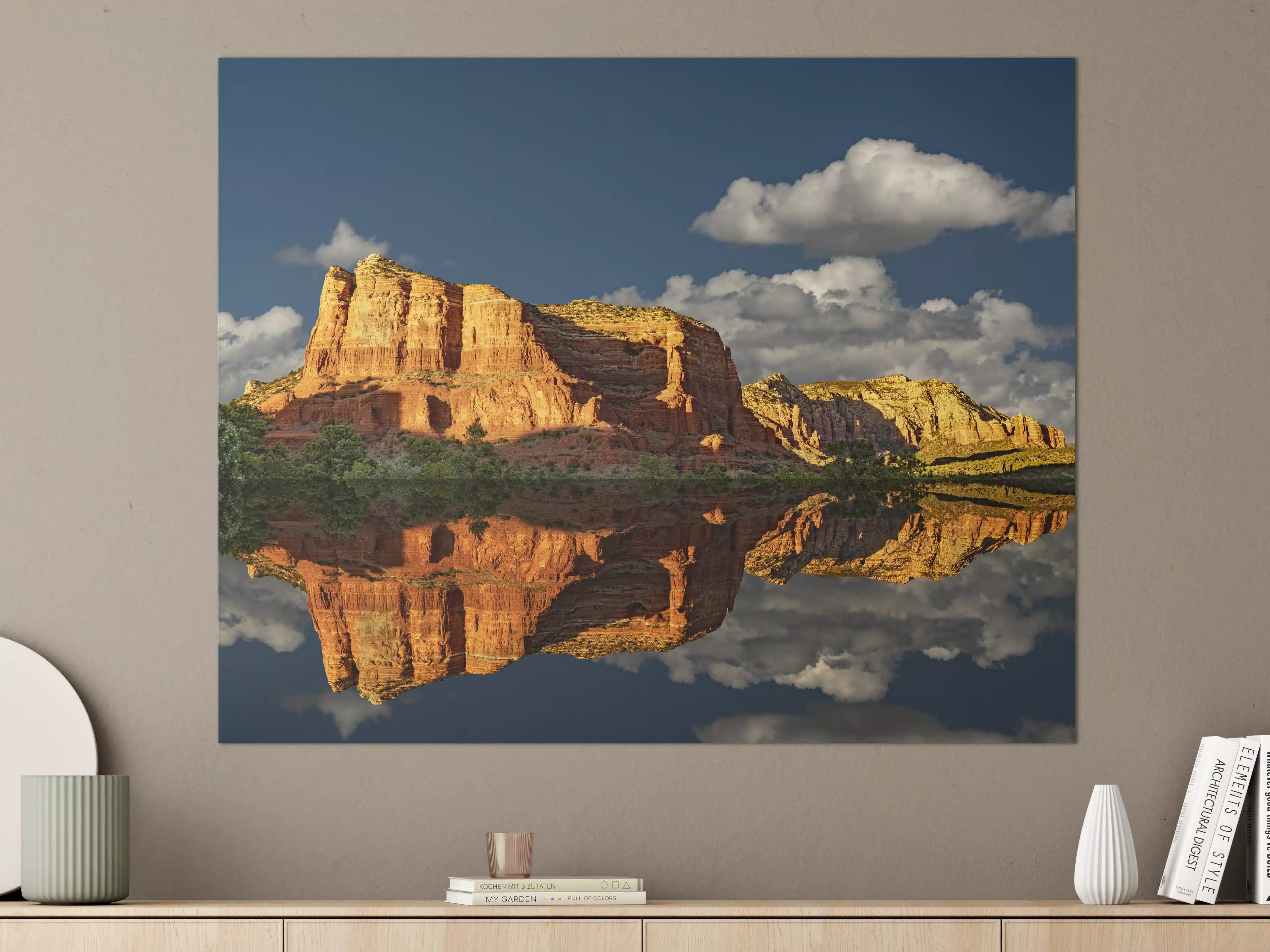 Große Wandbilder - Jack's Canyon mit Wasser Reflektion