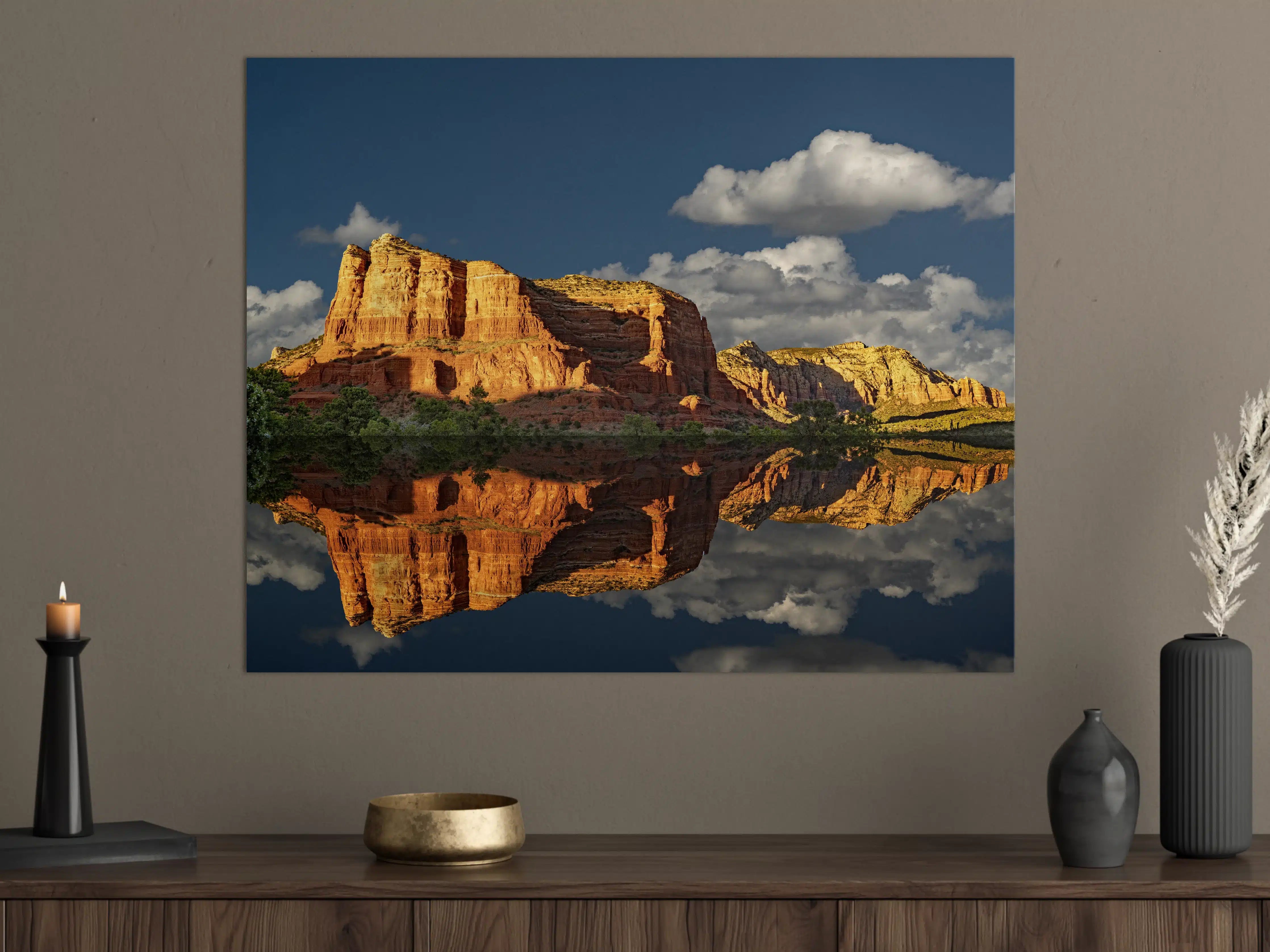Große Wandbilder - Jack's Canyon mit Wasser Reflektion