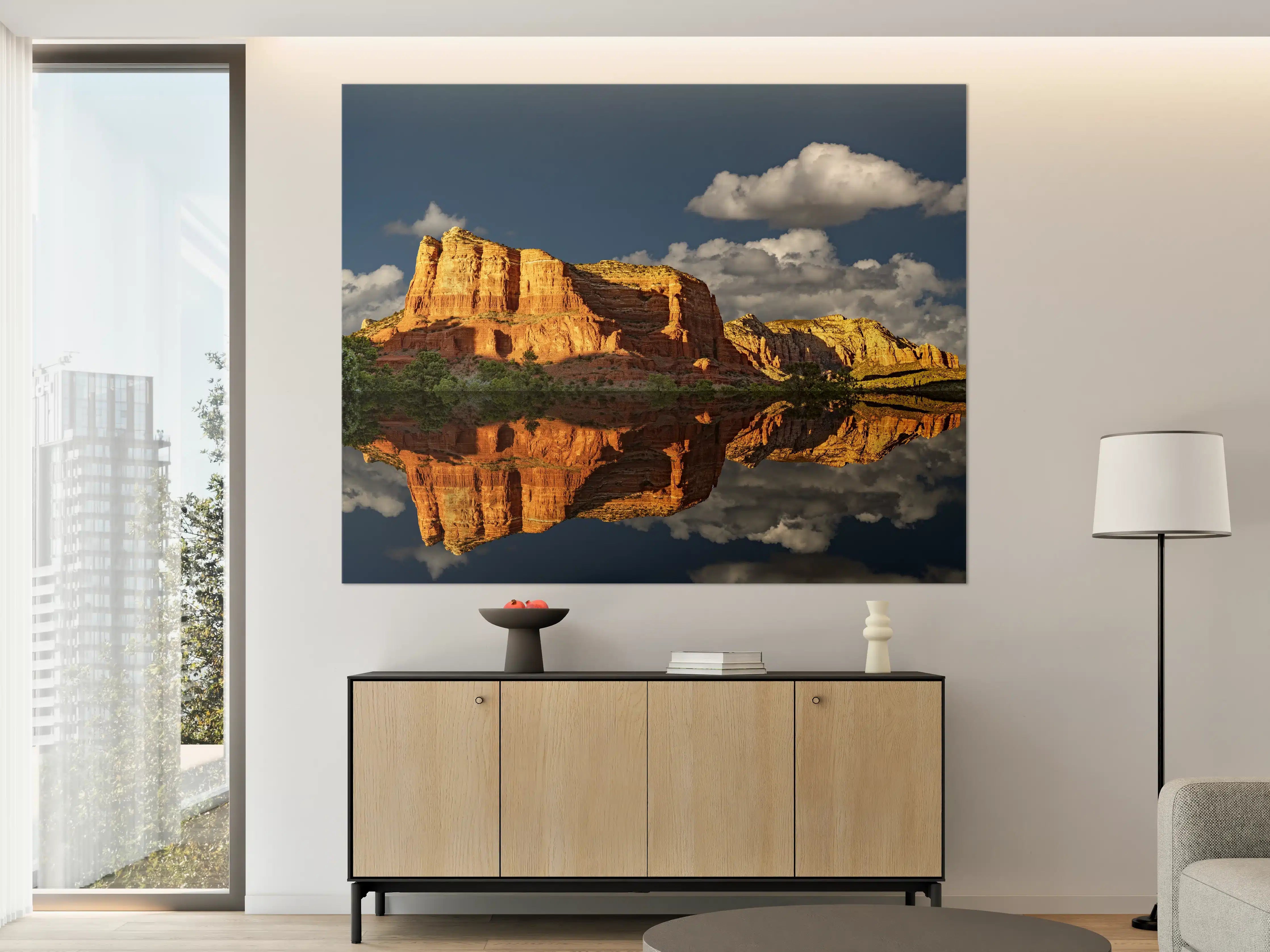 Große Wandbilder - Jack's Canyon mit Wasser Reflektion