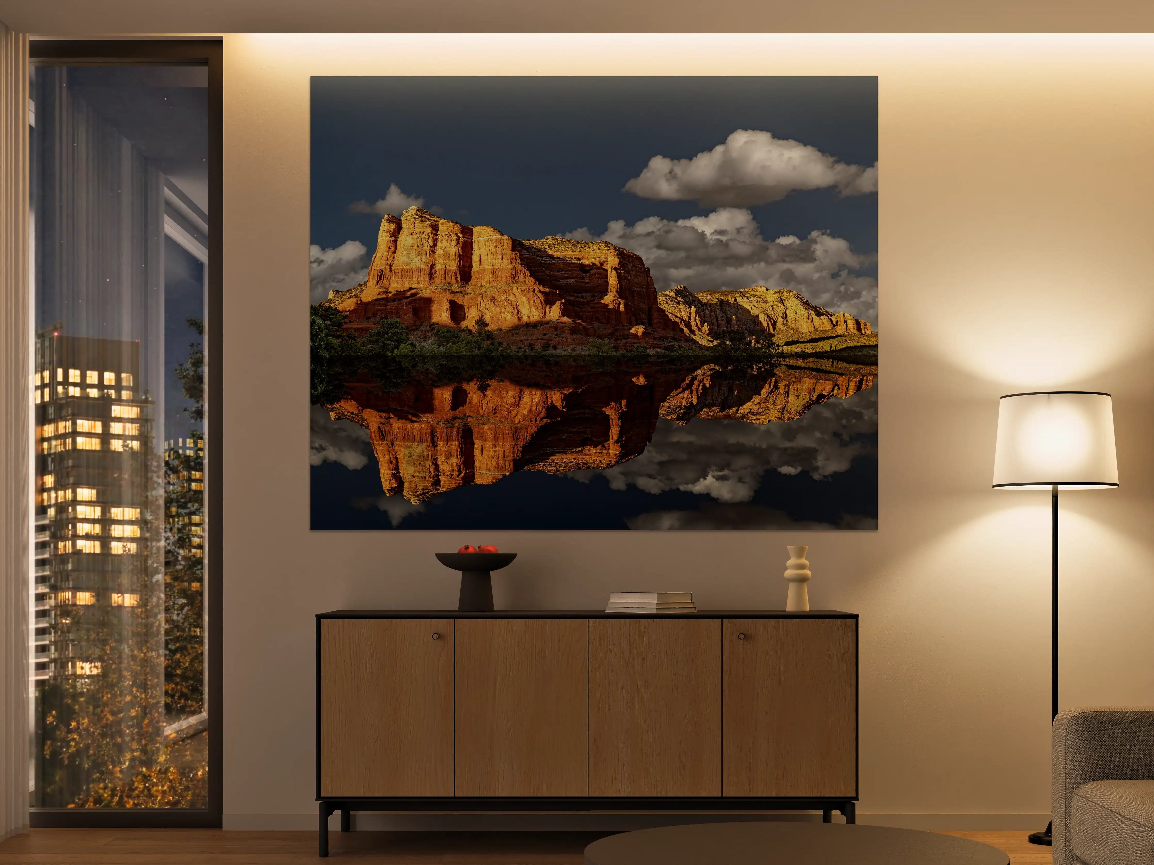 Große Wandbilder - Jack's Canyon mit Wasser Reflektion