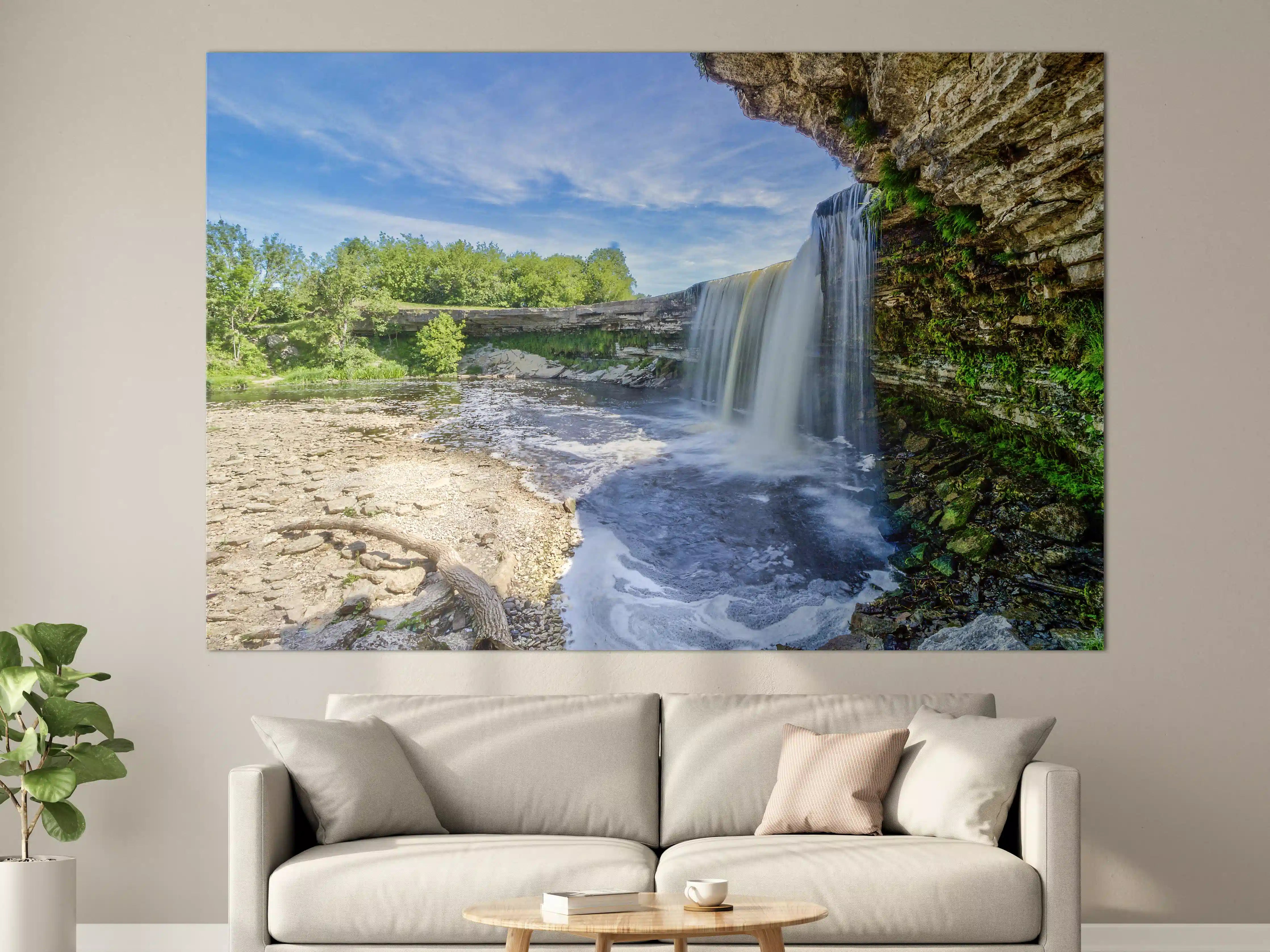 Große Wandbilder - Jagala Sommer Wasserfall