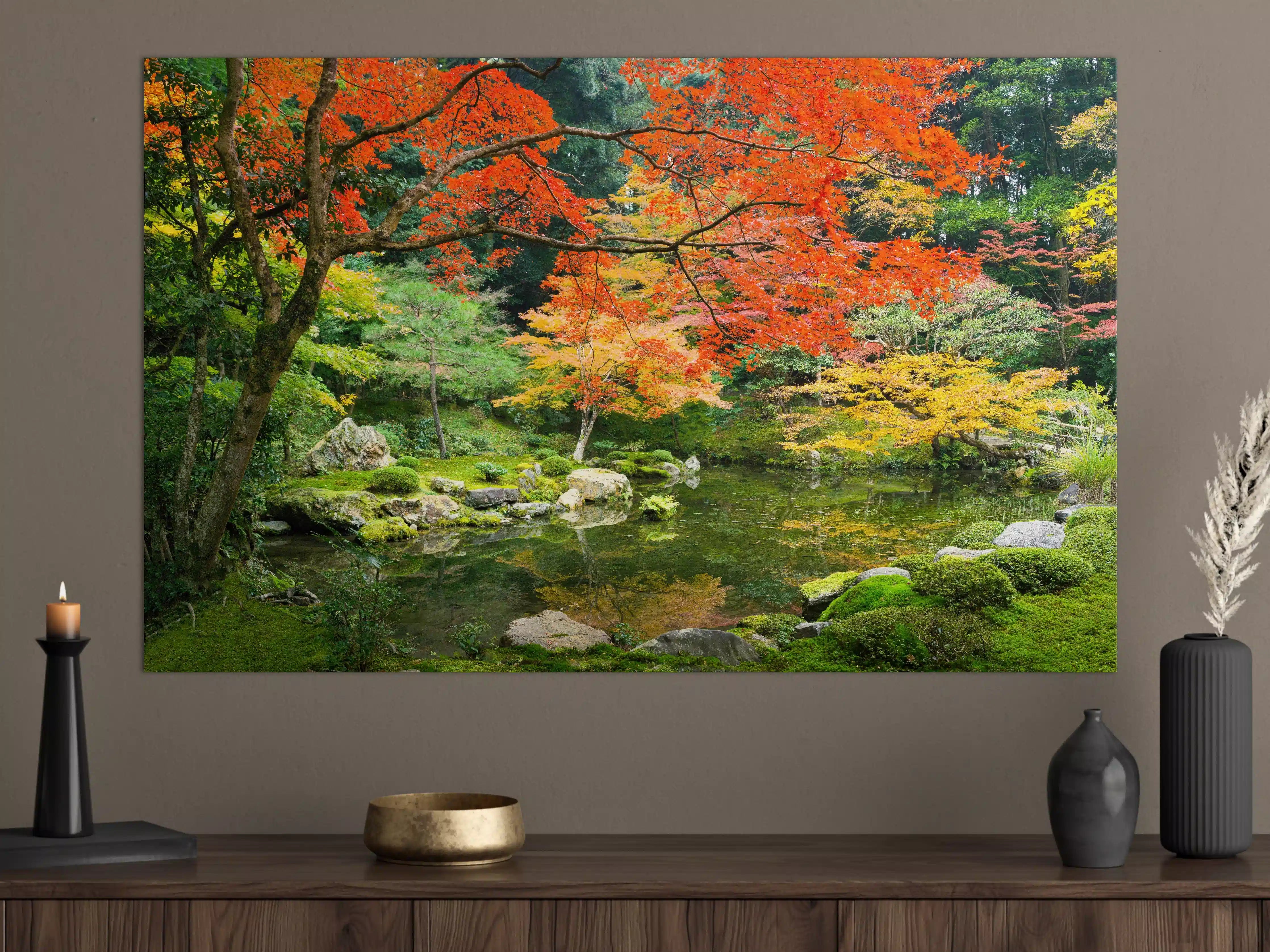 Große Wandbilder - Japanischer Garten im Herbst