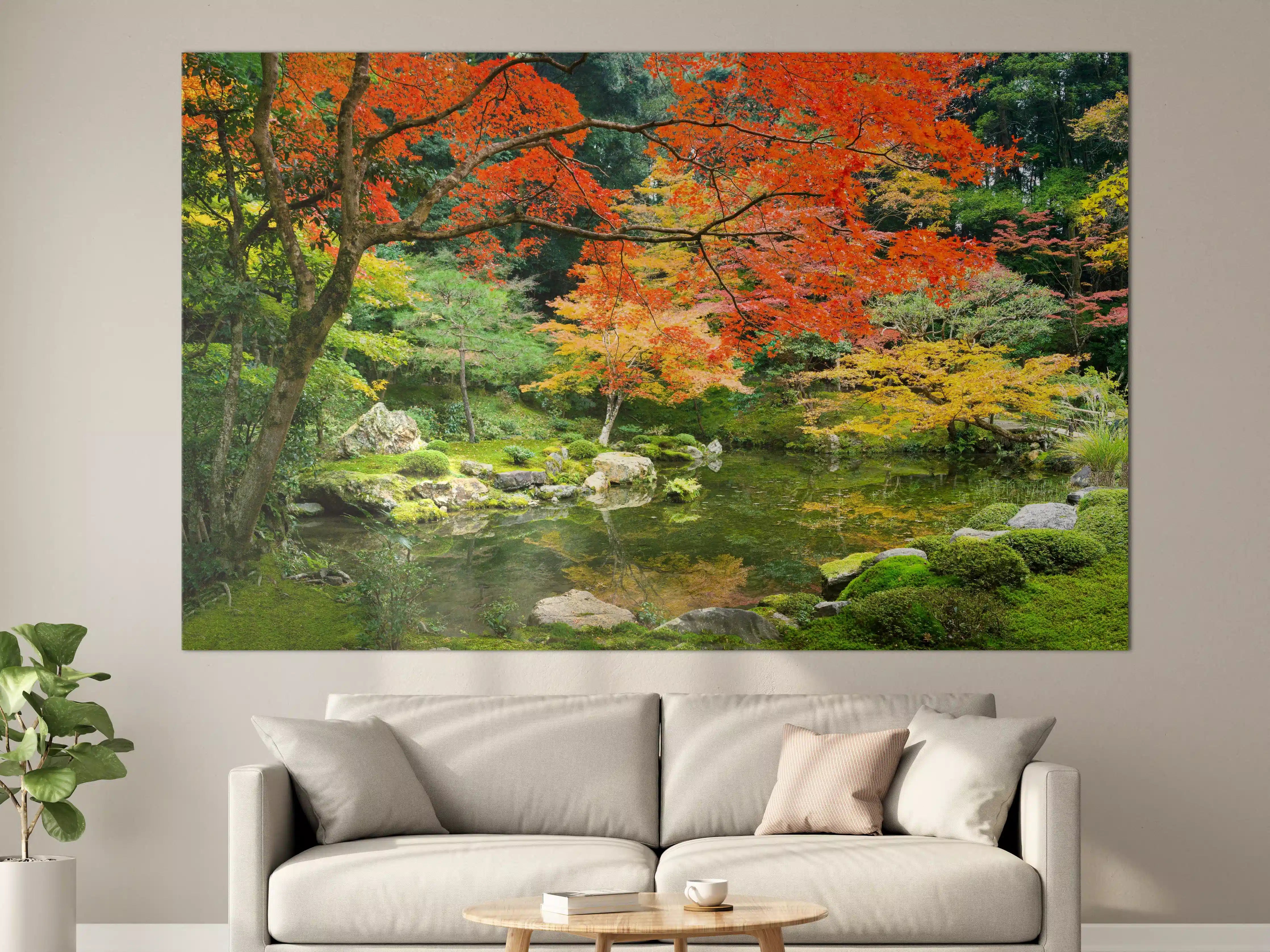 Große Wandbilder - Japanischer Garten im Herbst