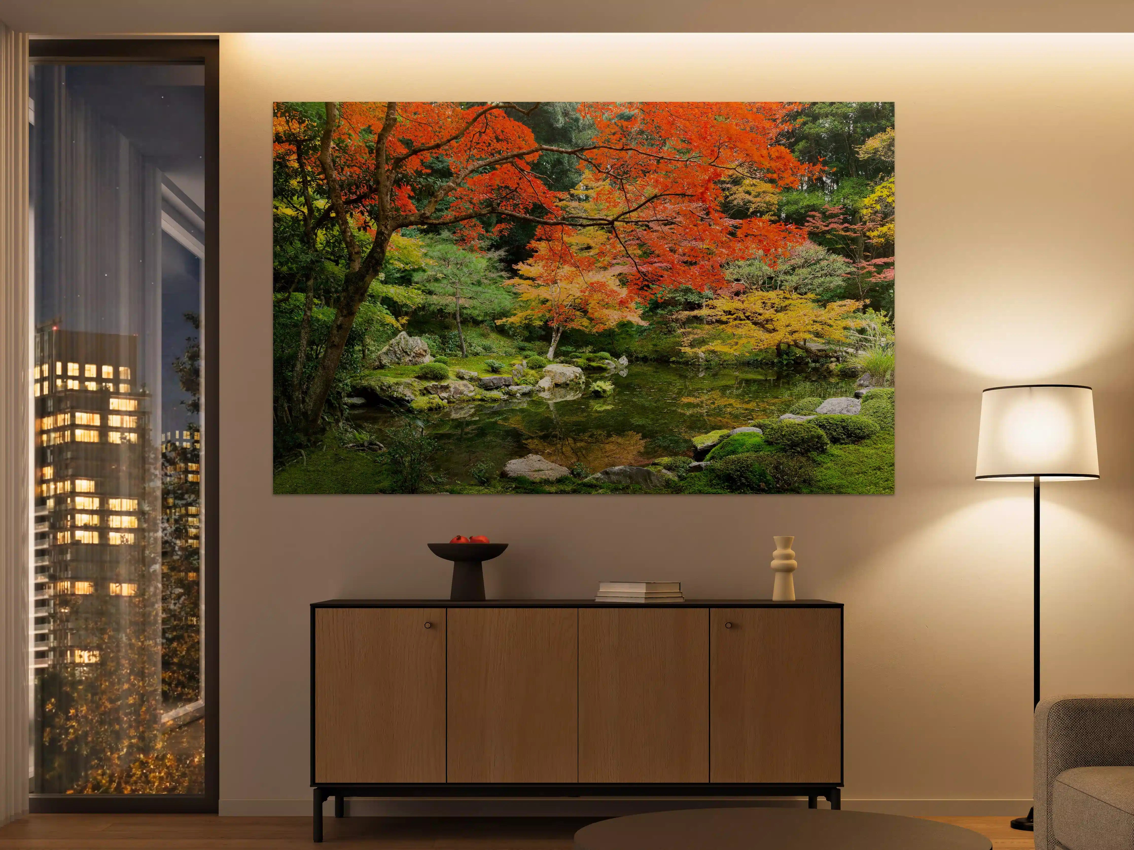 Große Wandbilder - Japanischer Garten im Herbst
