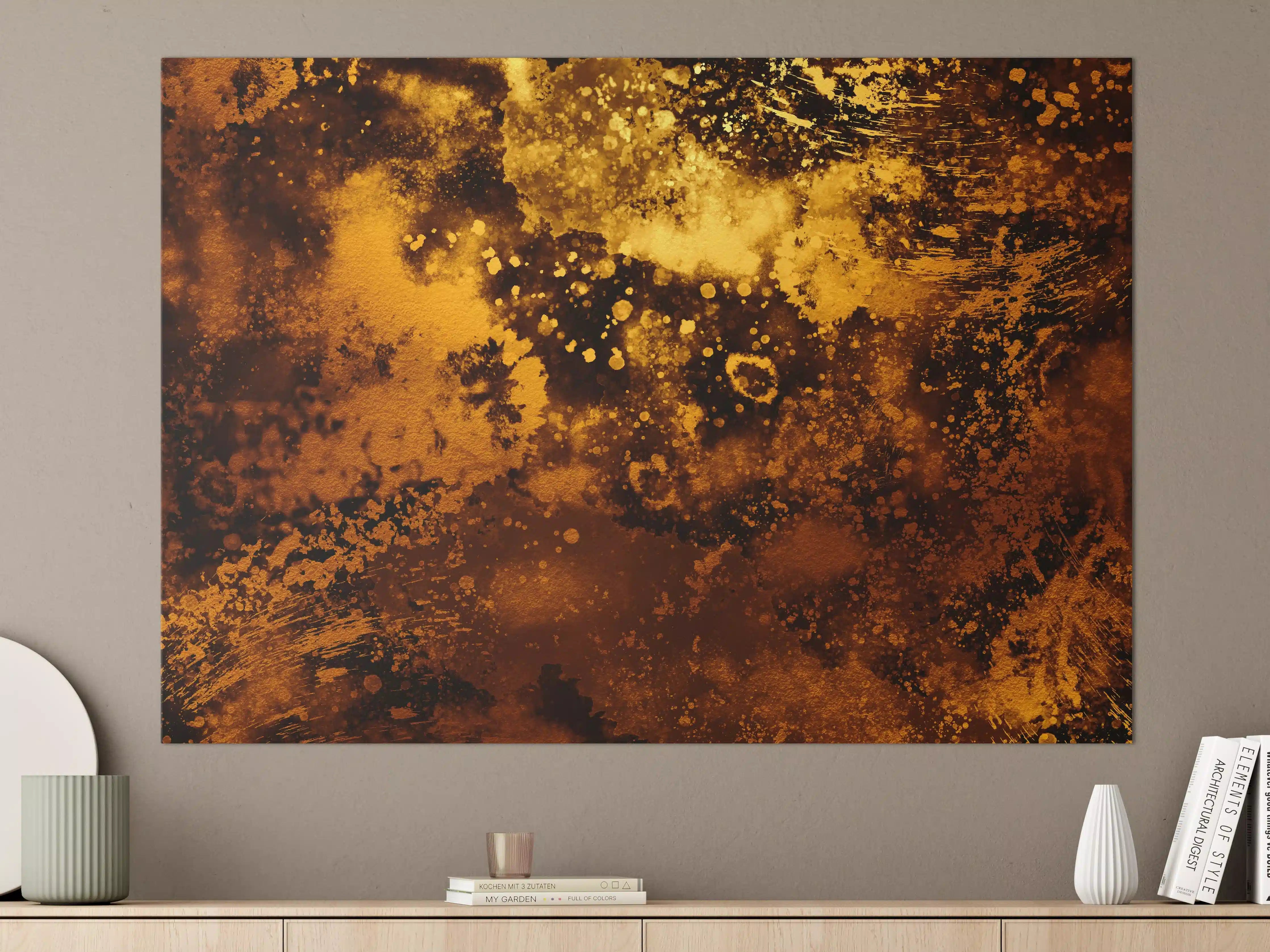 Große Wandbilder - Japanisches Kunstwerk - Sengoku Gold