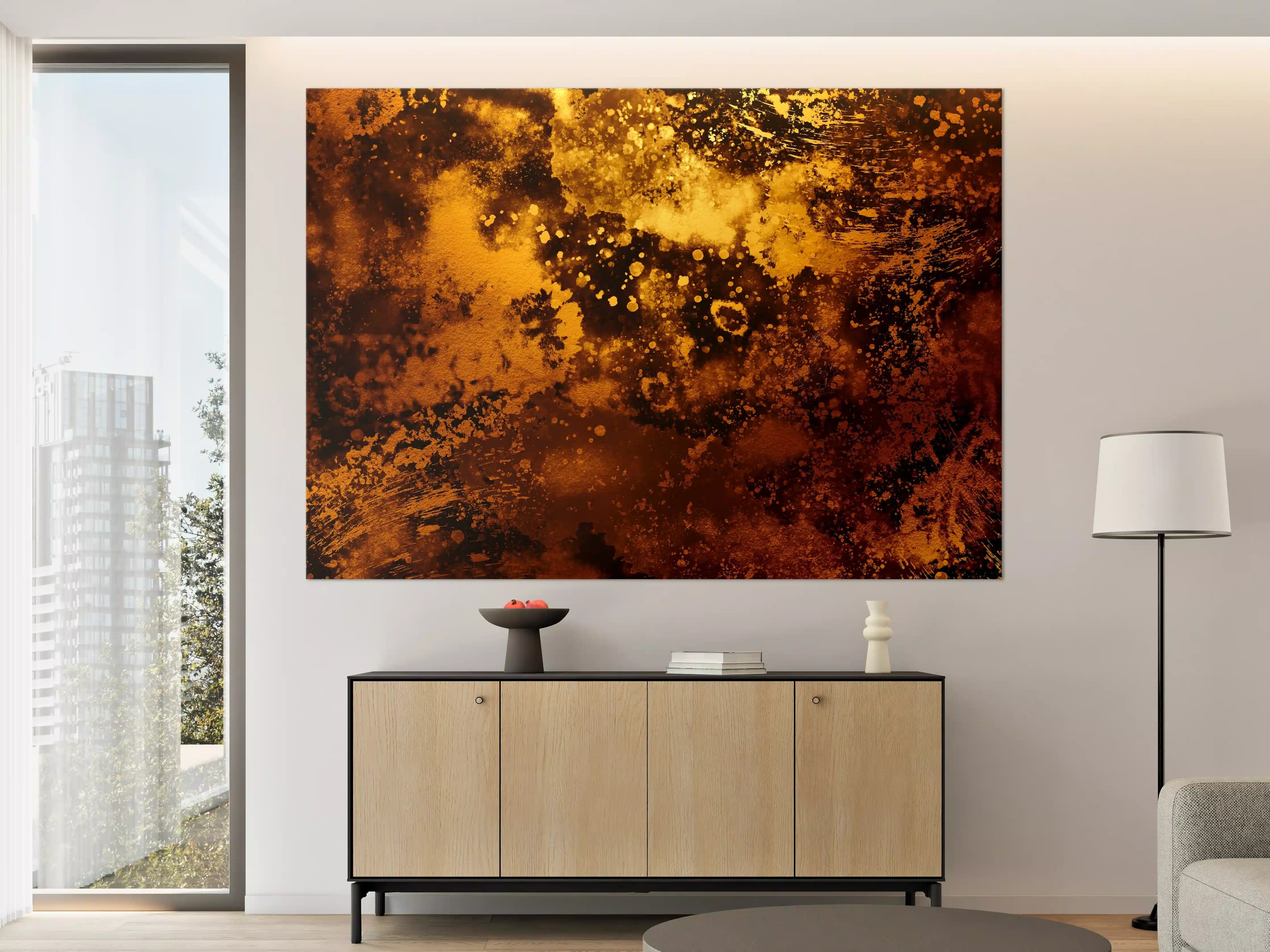 Große Wandbilder - Japanisches Kunstwerk - Sengoku Gold