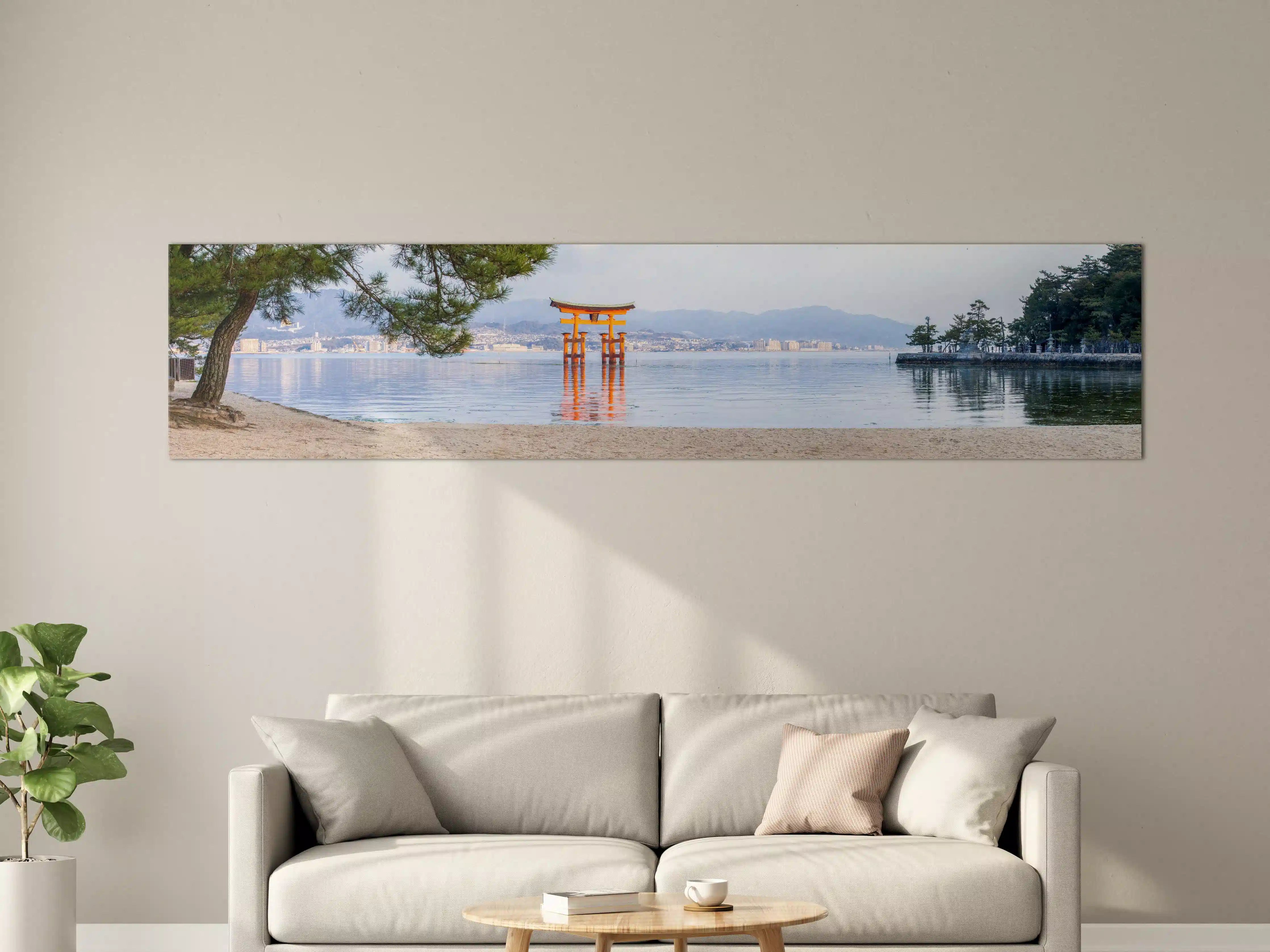 Große Wandbilder - Japanisches Torii am Meer