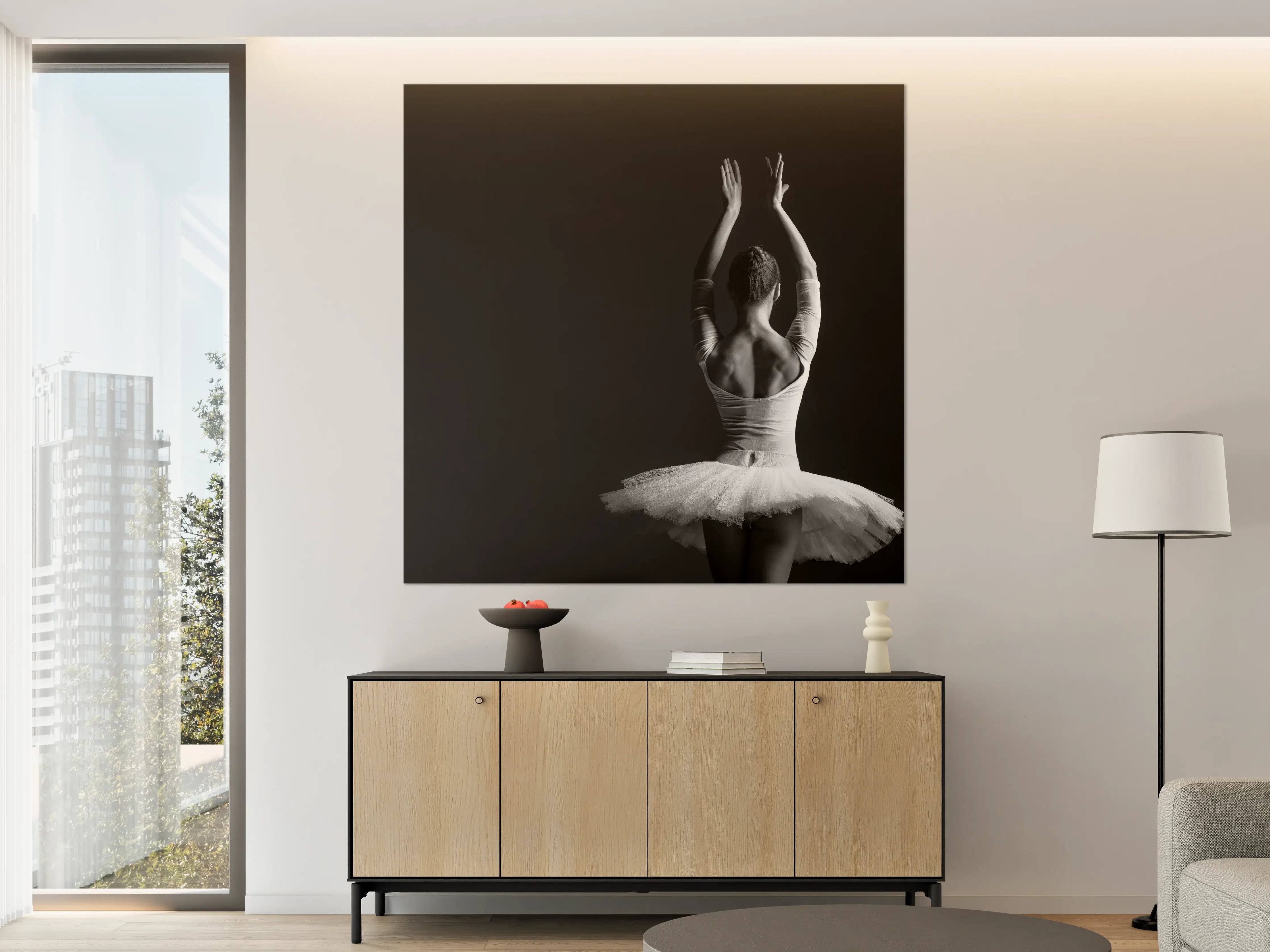 Große Wandbilder - Junge posierende Ballerina