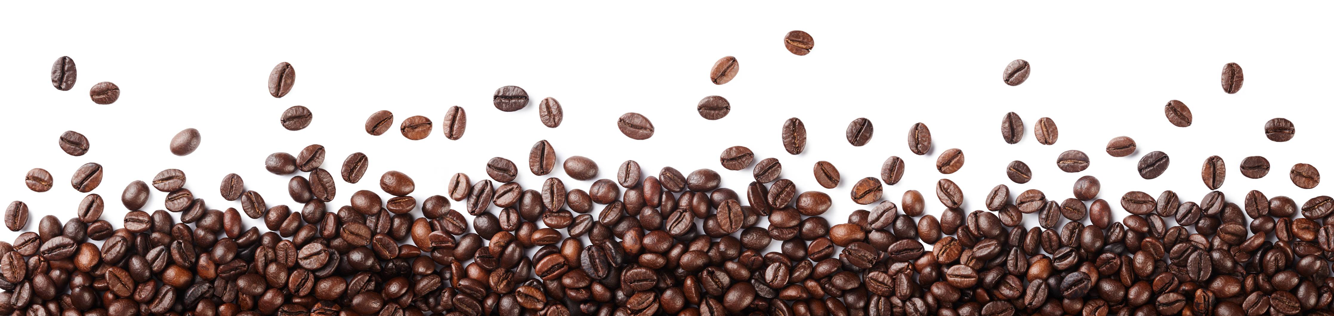 Große Wandbilder-Kaffeebohnen Bordüre Braun
